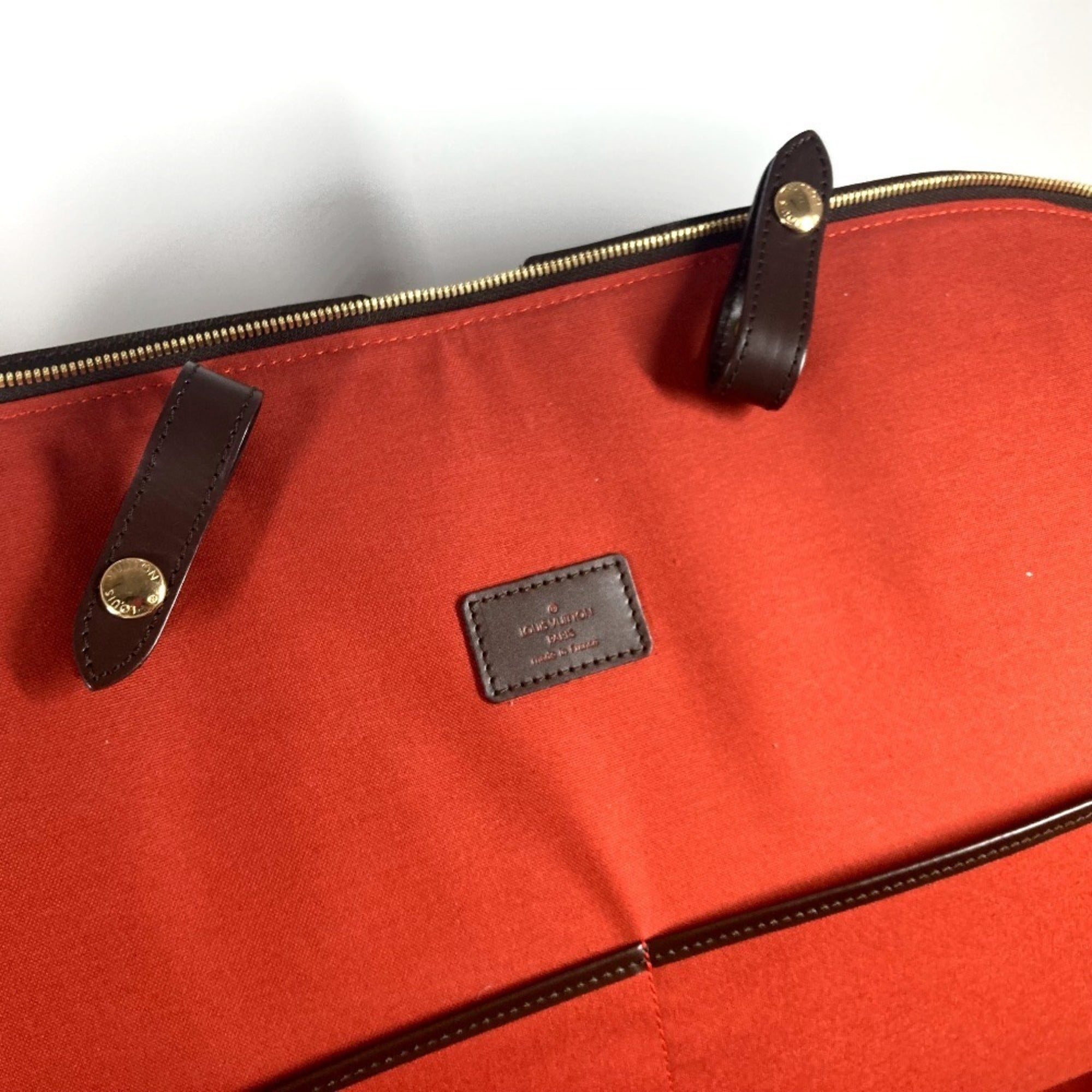 Louis Vuitton Brown Damier Canvas Ebene Damier Canvas Boston Bag (Pre-Owned)