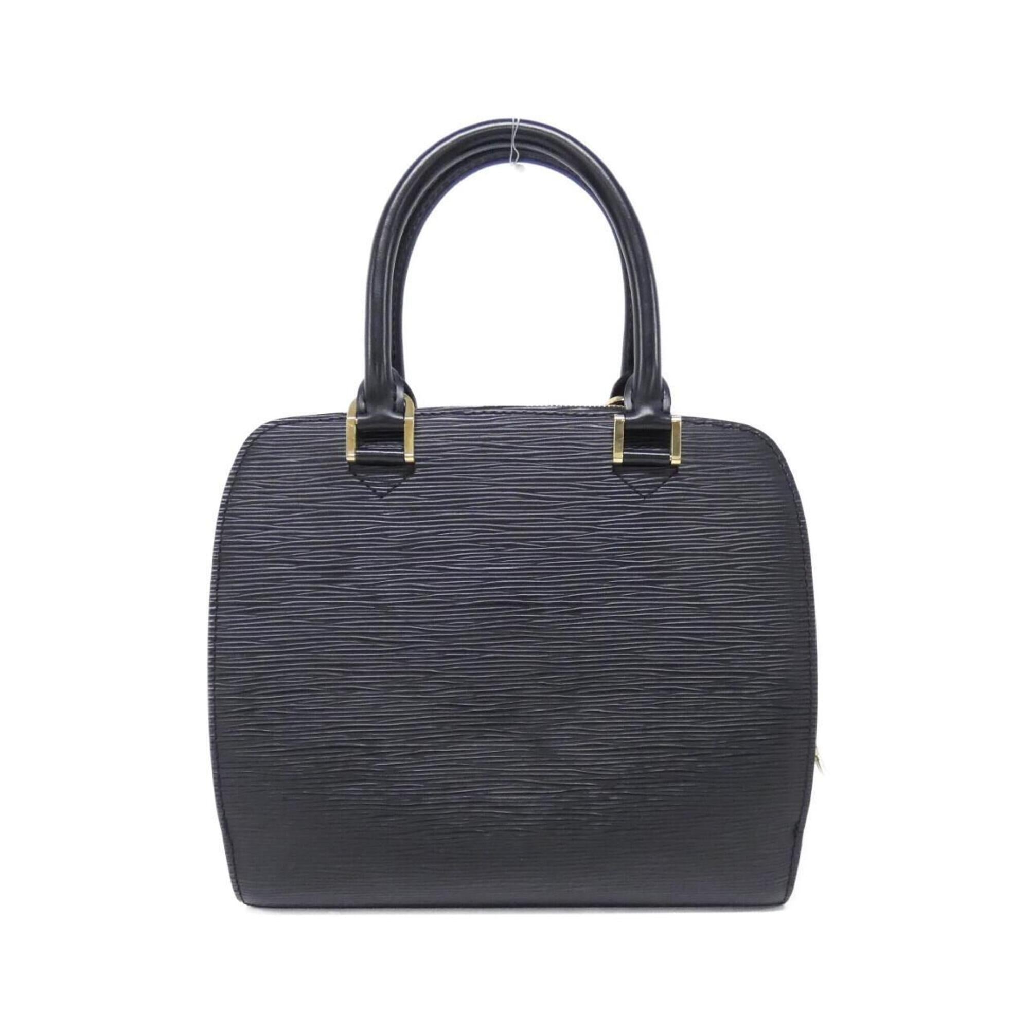 Louis Vuitton Black Leather Handbag (Pre-Owned)