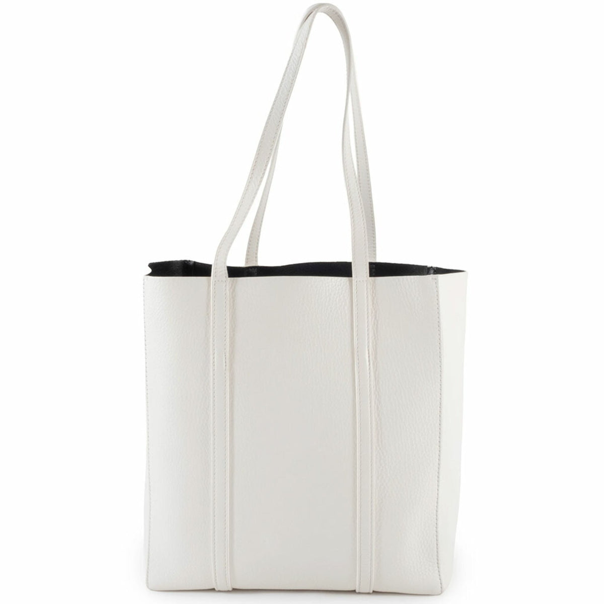 Balenciaga White Leather Shoulder Bag Tote Bag (Pre-Owned)