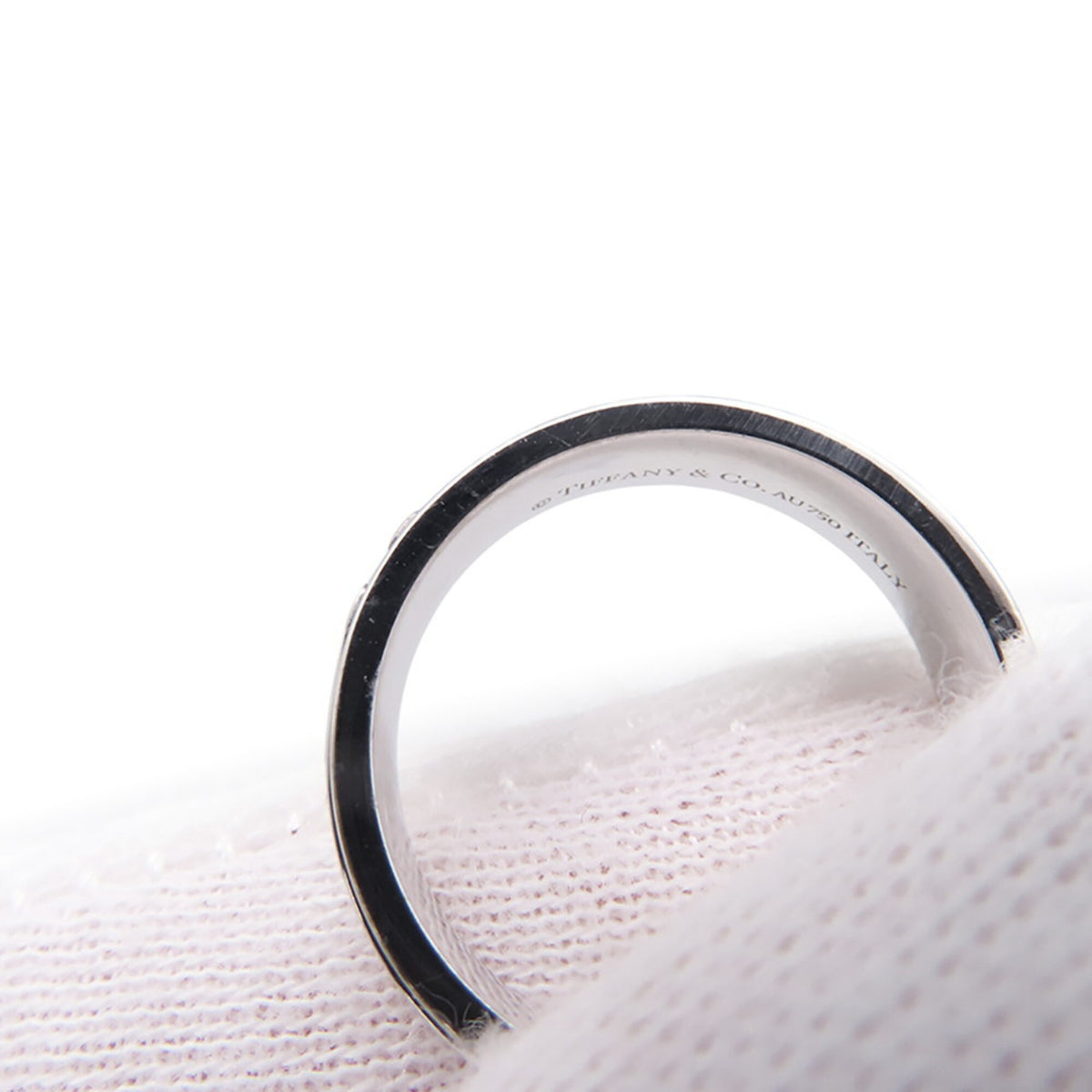 Tiffany White Gold (18K) Band Ring (Pre-Owned)