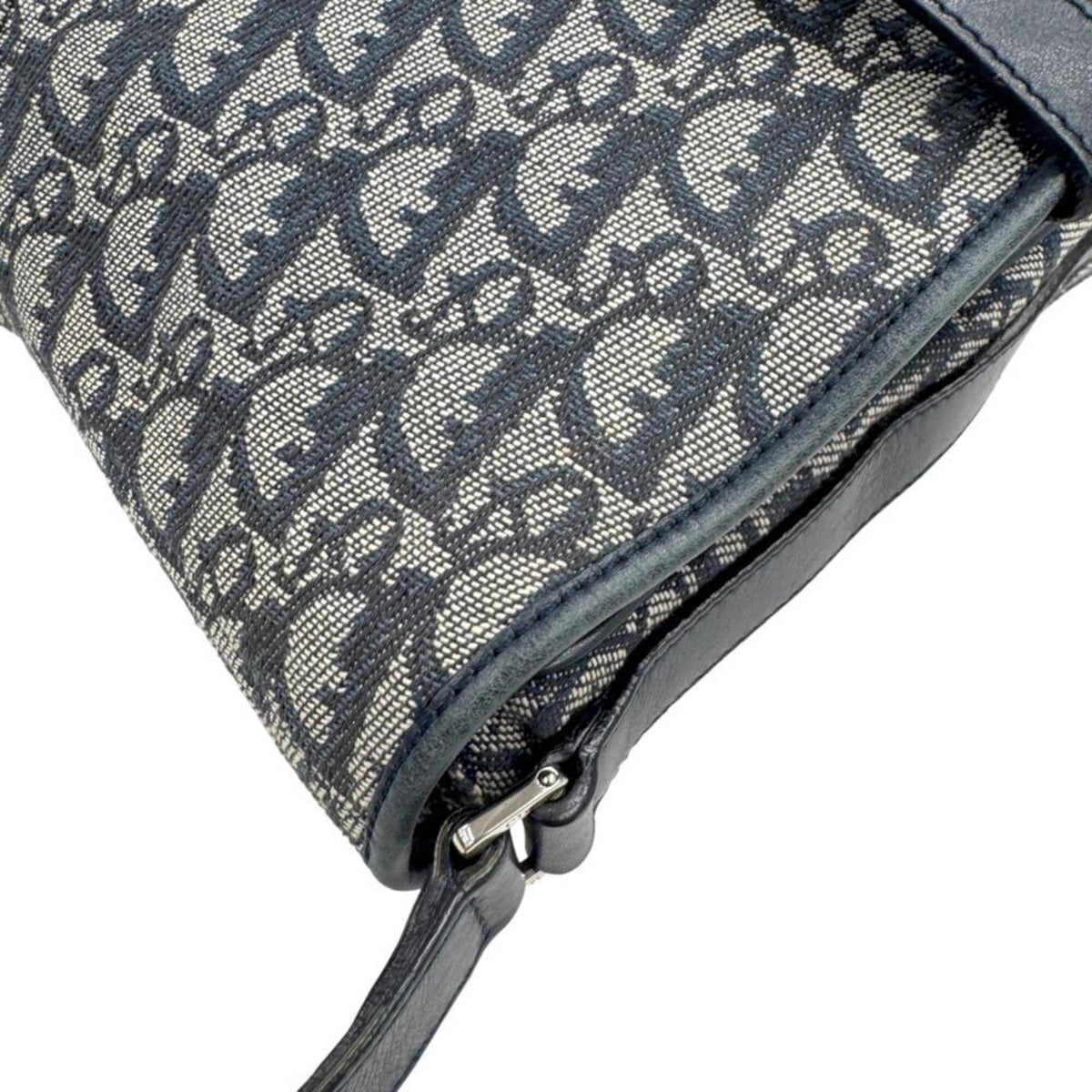 Christian Dior Blue Canvas Shoulder Bag (Pre-Owned)
