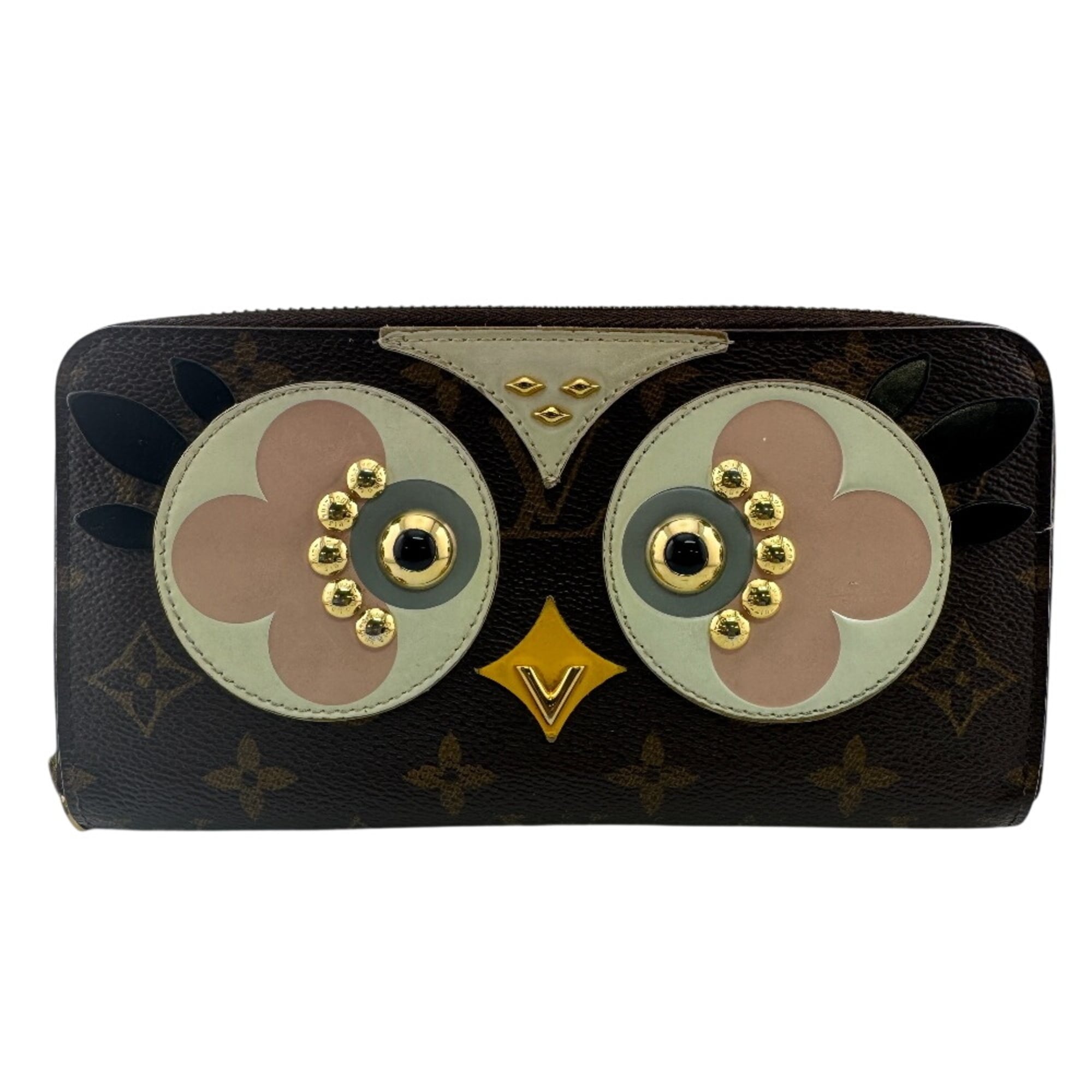 Louis Vuitton Brown Monogram Pink Monogram Long Wallet (Bi-Fold) (Pre-Owned)