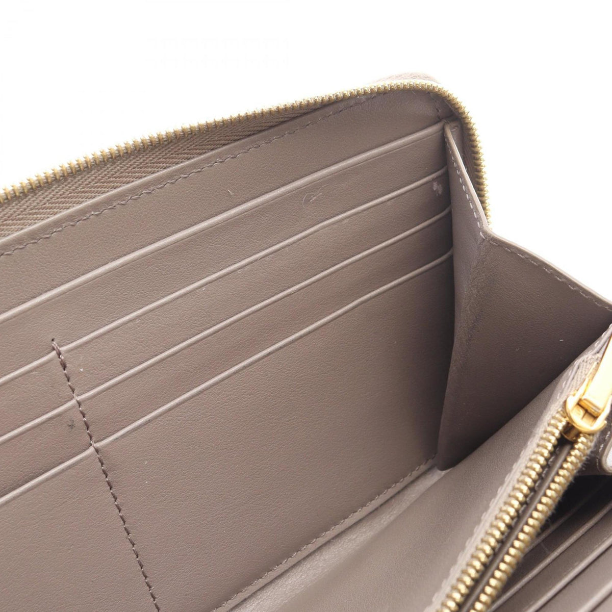 Celine Beige Leather Long Wallet (Bi-Fold) (Pre-Owned)