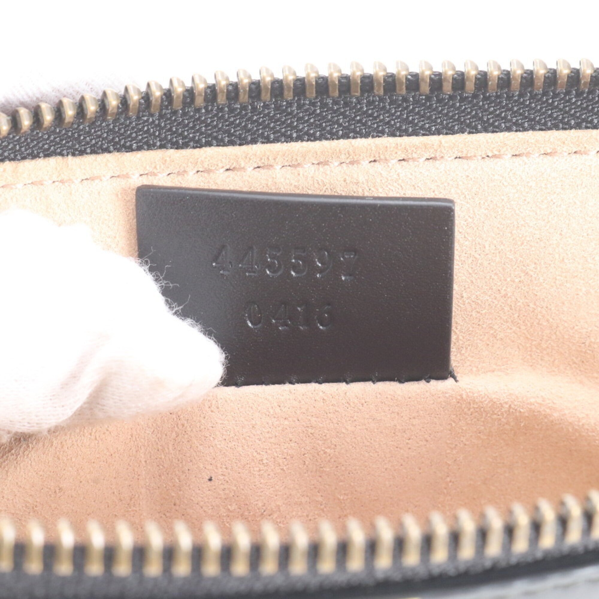 Gucci Black Blue Yellow Leather Clutch Bag Pouch (Pre-Owned)