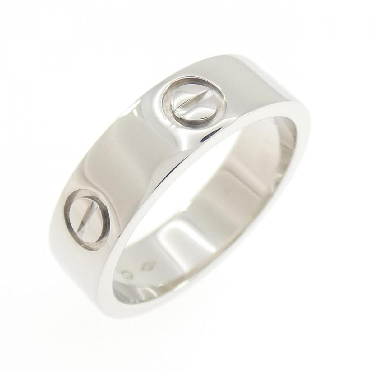Cartier Platinum Platinum 950 Band Ring (Pre-Owned)