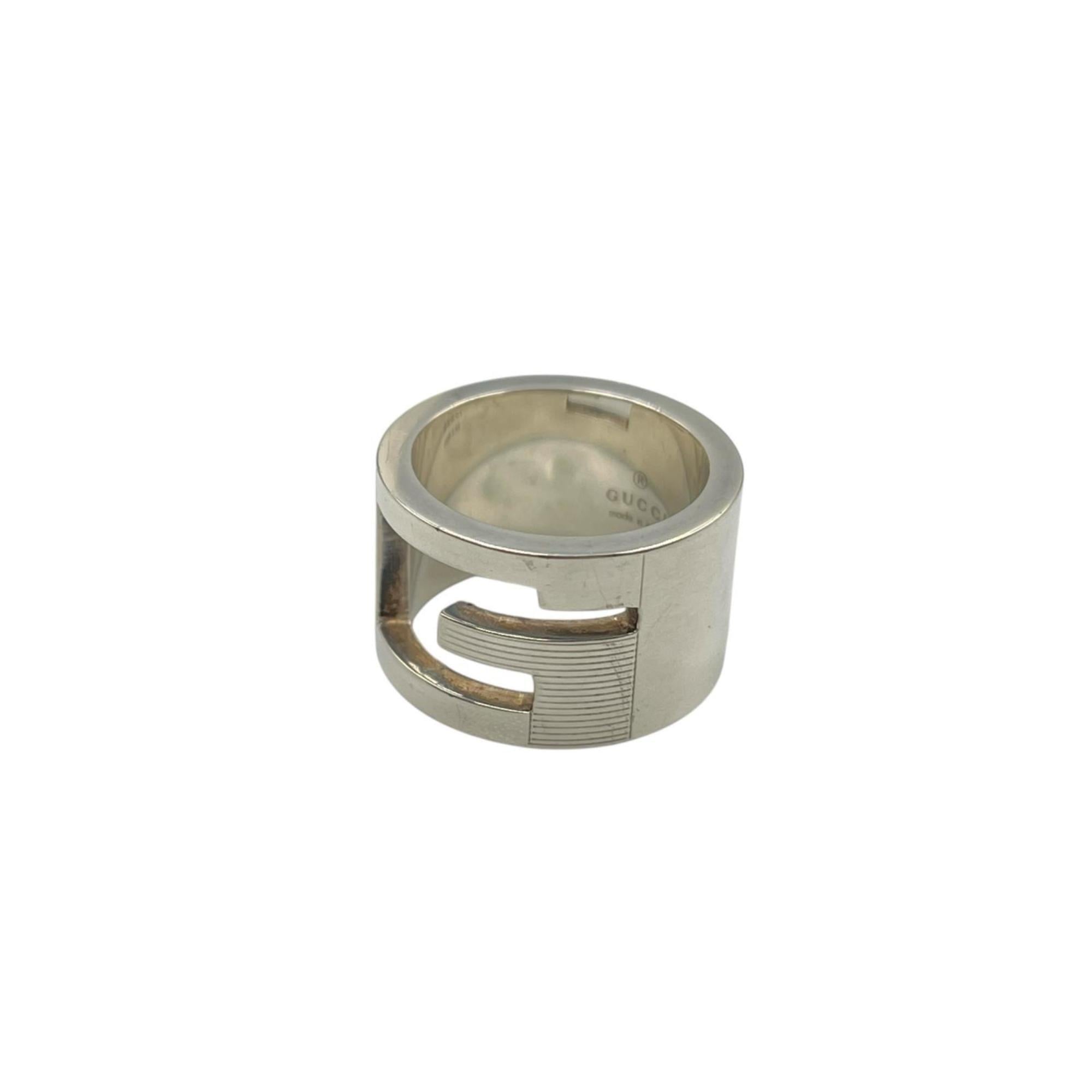 Gucci Silver Silver 925 Band Ring (Pre-Owned)