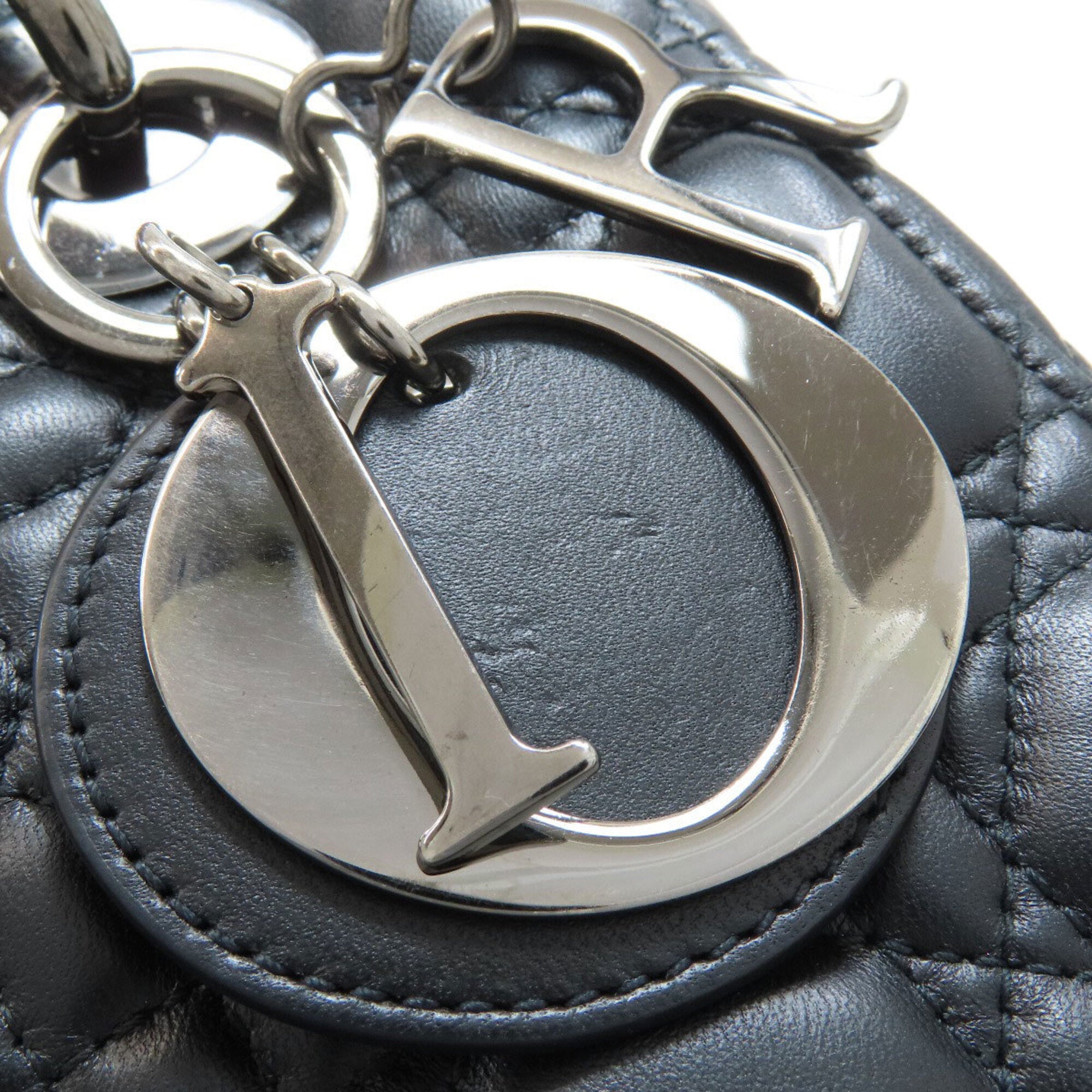 Christian Dior Black Leather Handbag (Pre-Owned)