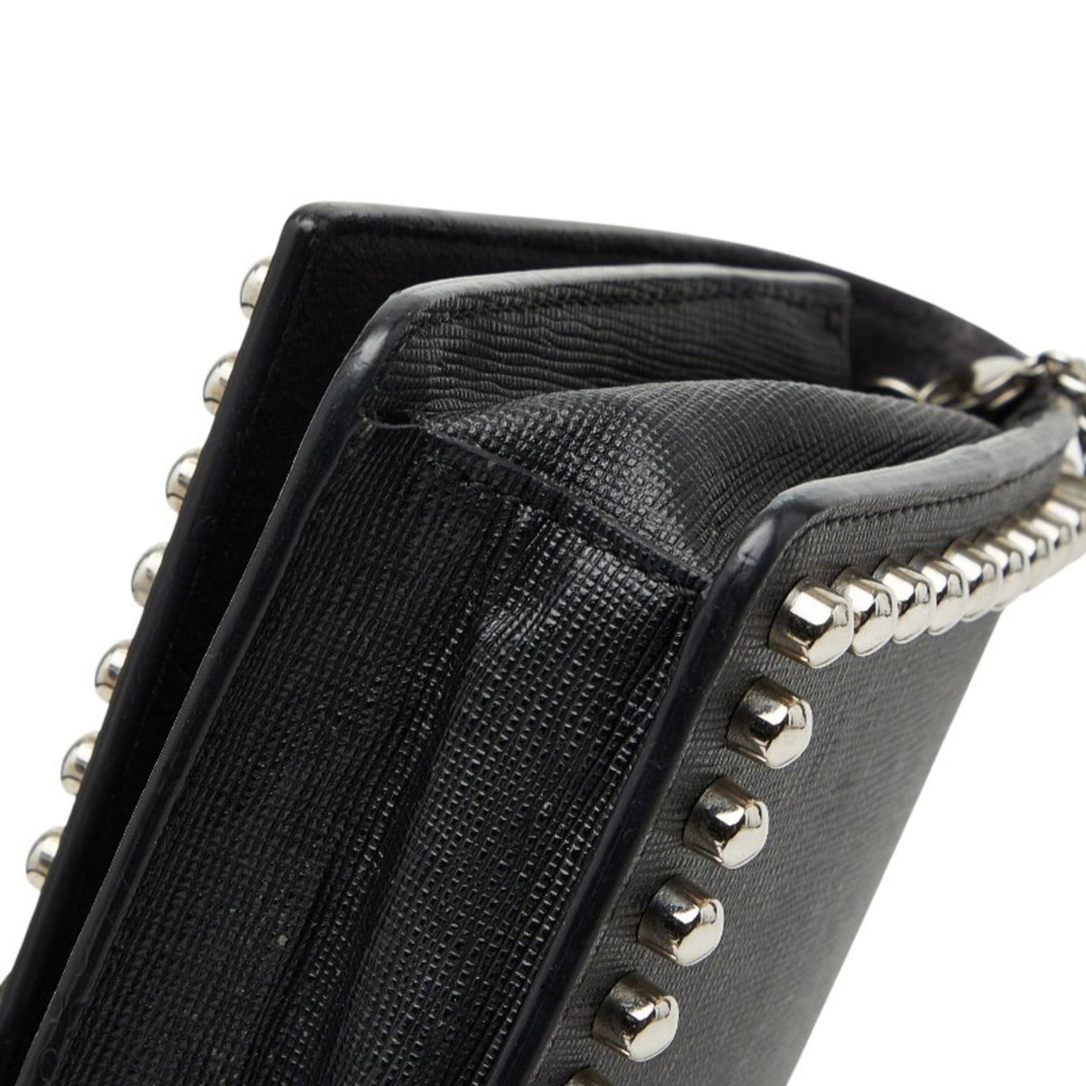 Fendi Black Leather Shoulder Bag (Pre-Owned)