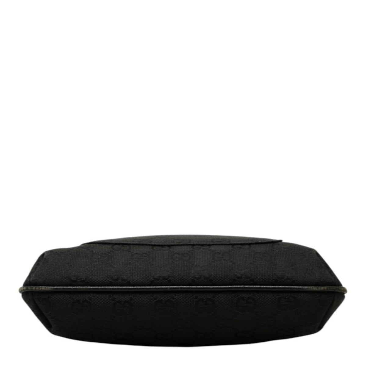 Gucci Black Canvas Leather Shoulder Bag (Pre-Owned)