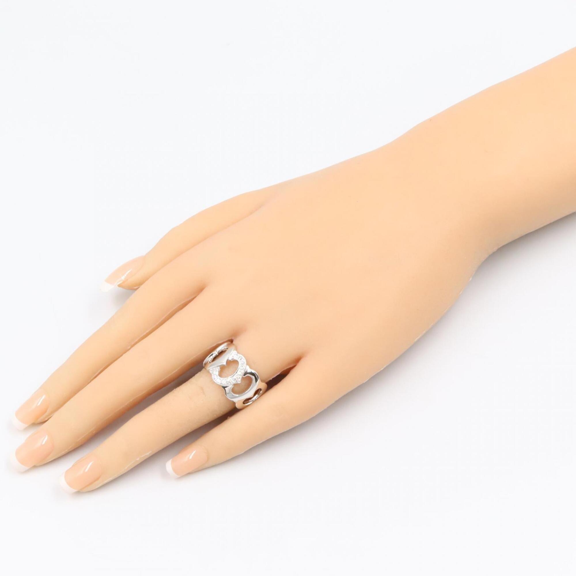 Cartier Silver Clear White Gold (18K) Band Ring (Pre-Owned)