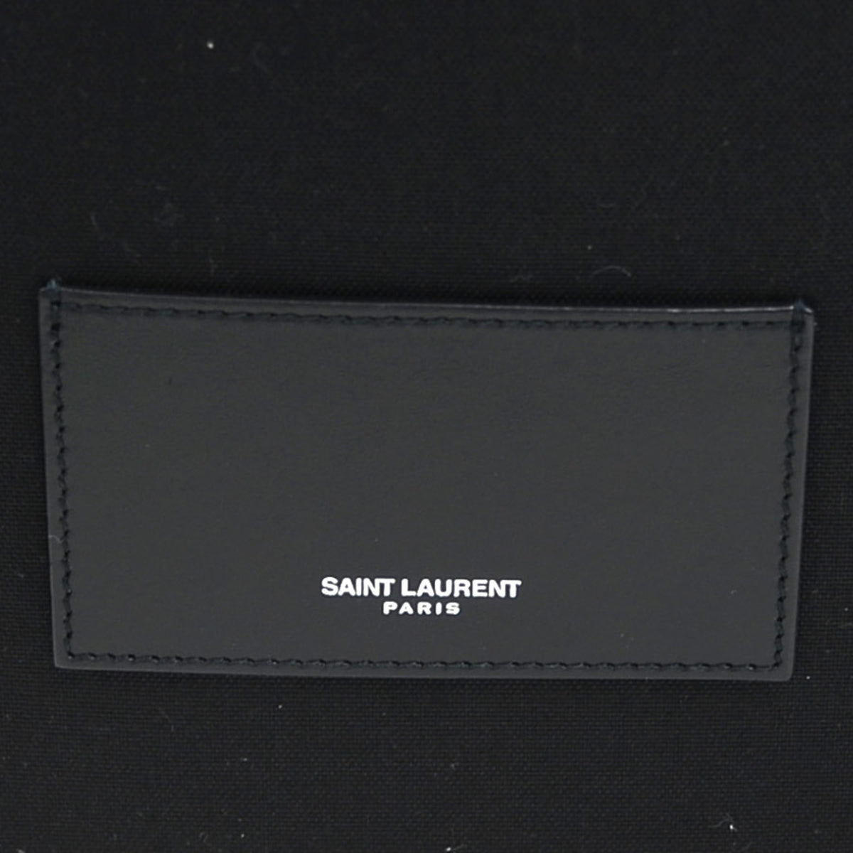 Saint Laurent Black Khaki Canvas Leather Backpack (Pre-Owned)