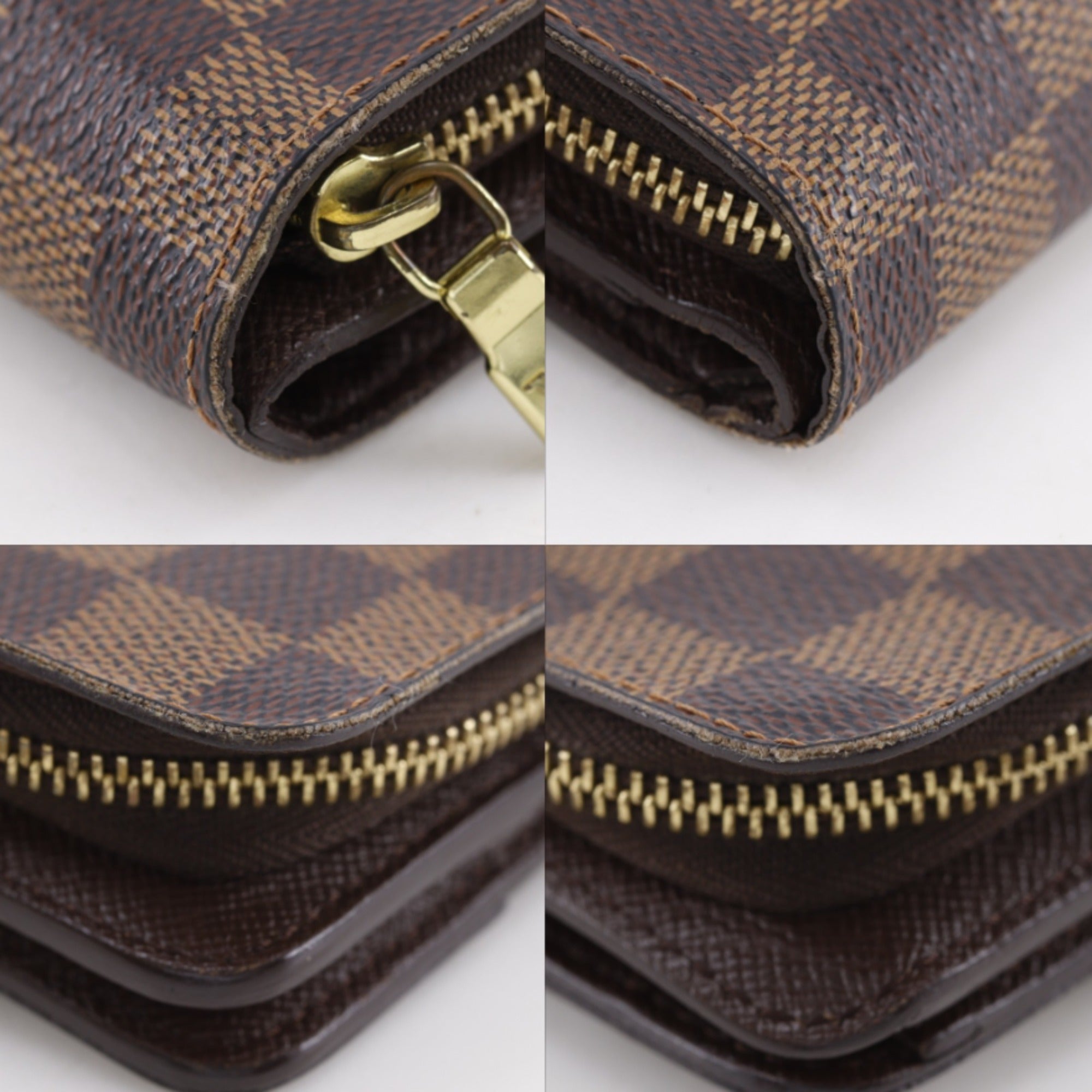 Louis Vuitton Brown Damier Canvas Wallet (Bi-Fold) (Pre-Owned)