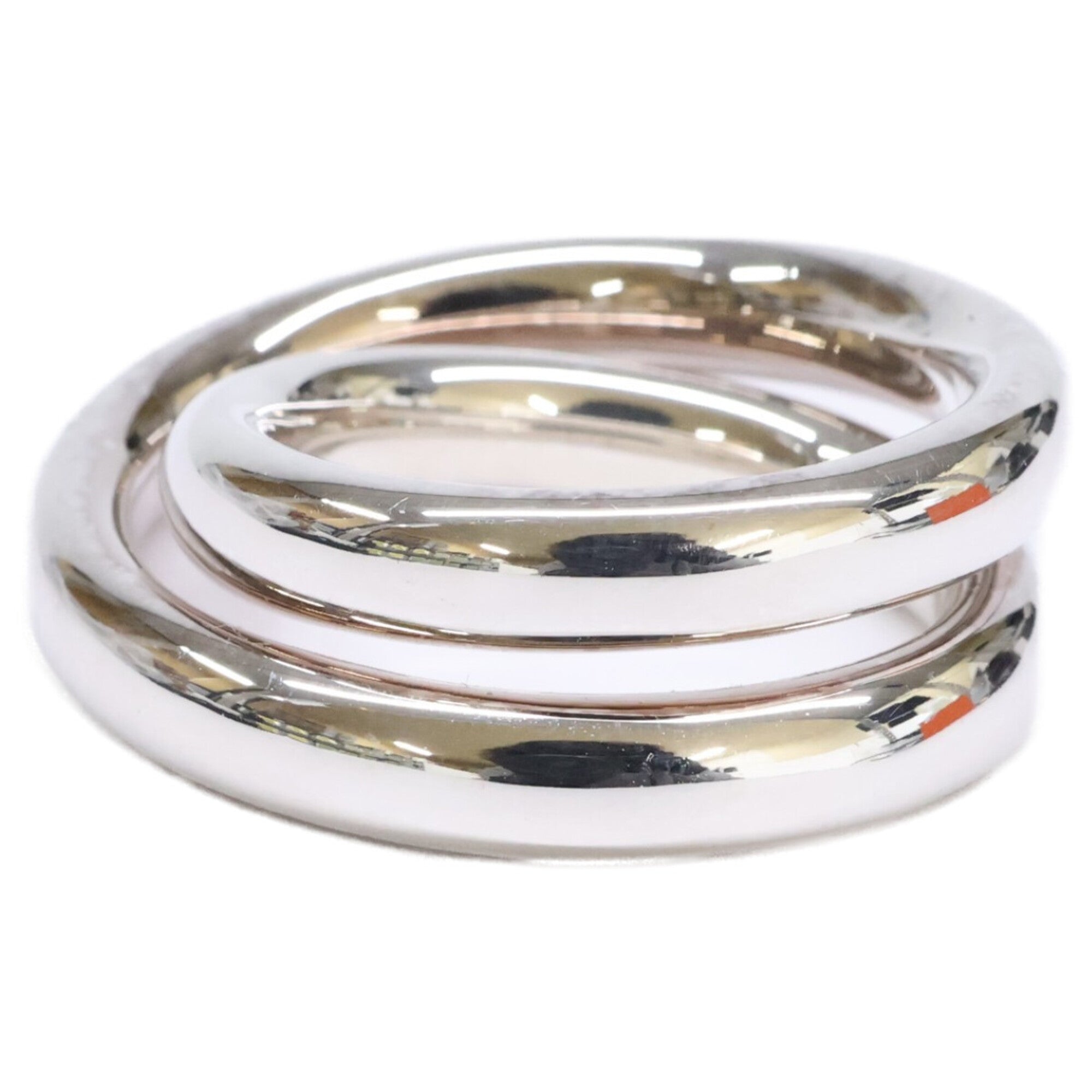 Hermes Silver Silver 925 Band Ring (Pre-Owned)