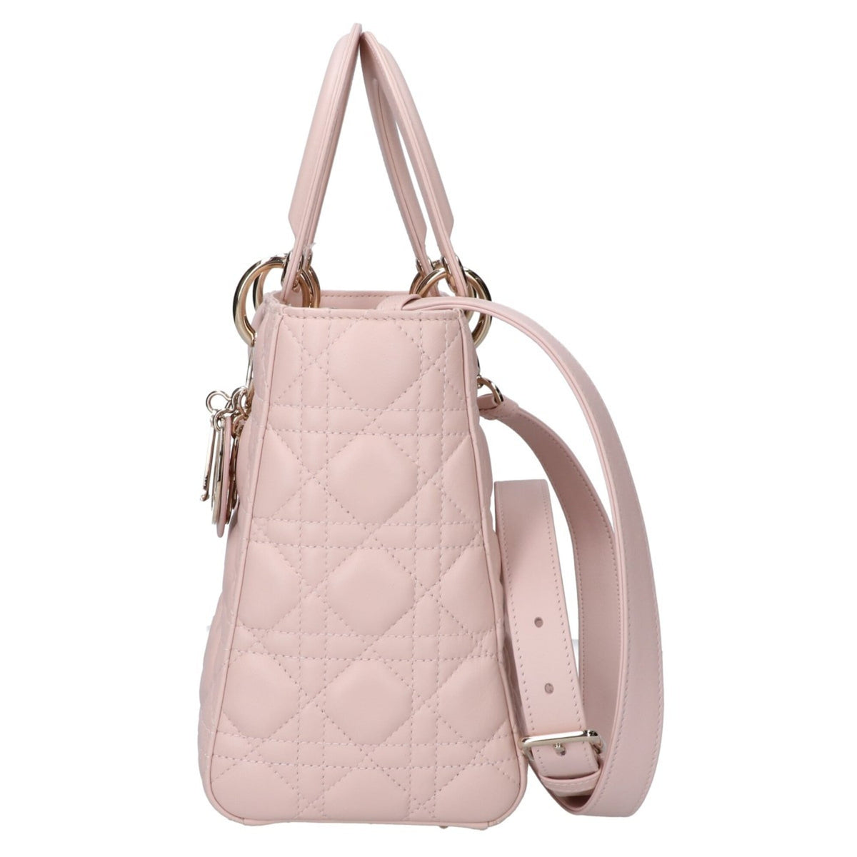 Christian Dior Pink Beige Leather Handbag (Pre-Owned)