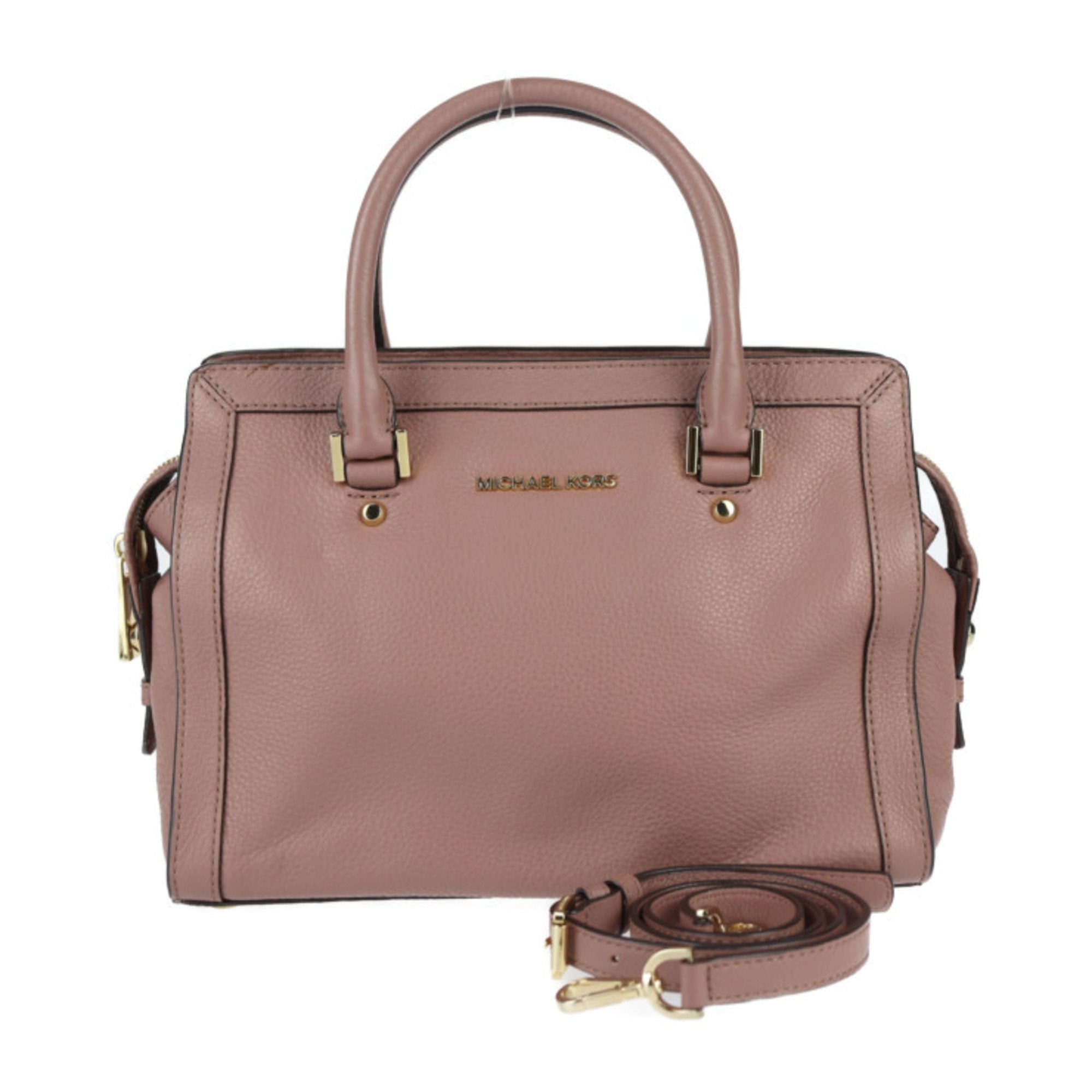 Michael Kors Pink Leather Handbag Shoulder Bag Tote Bag (Pre-Owned)
