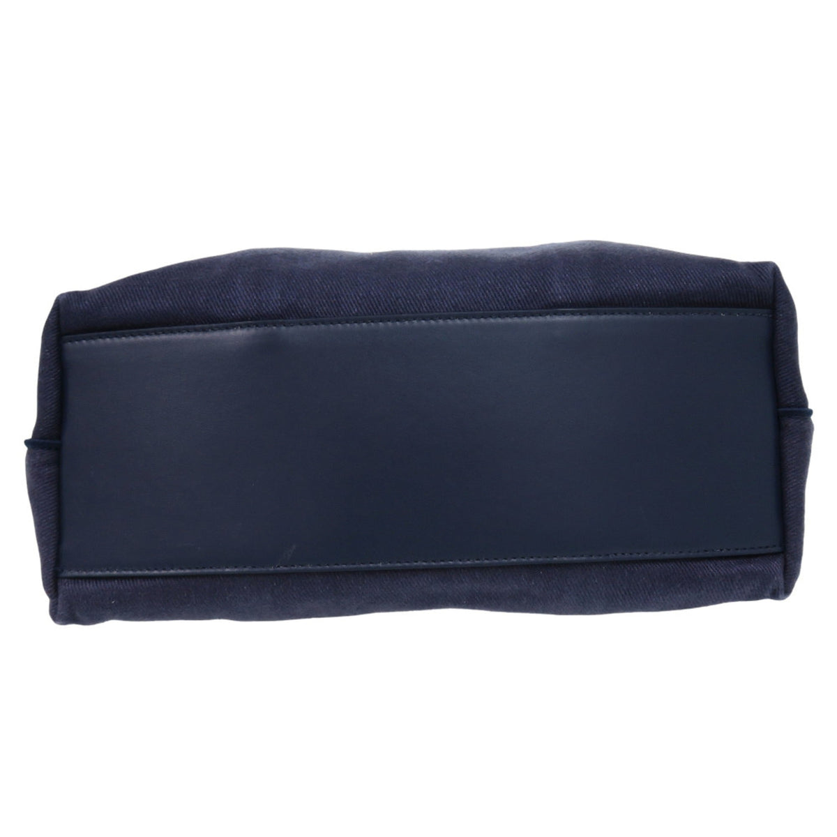 Chloé Green Navy Pink Linen Pouch Tote Bag (Pre-Owned)