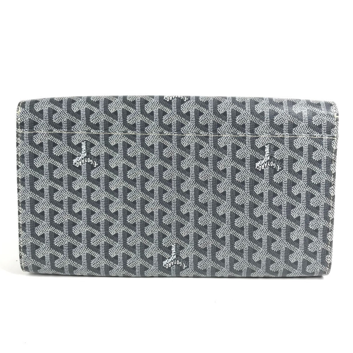 Goyard Gray Pvc Leather Clutch Bag Handbag (Pre-Owned)