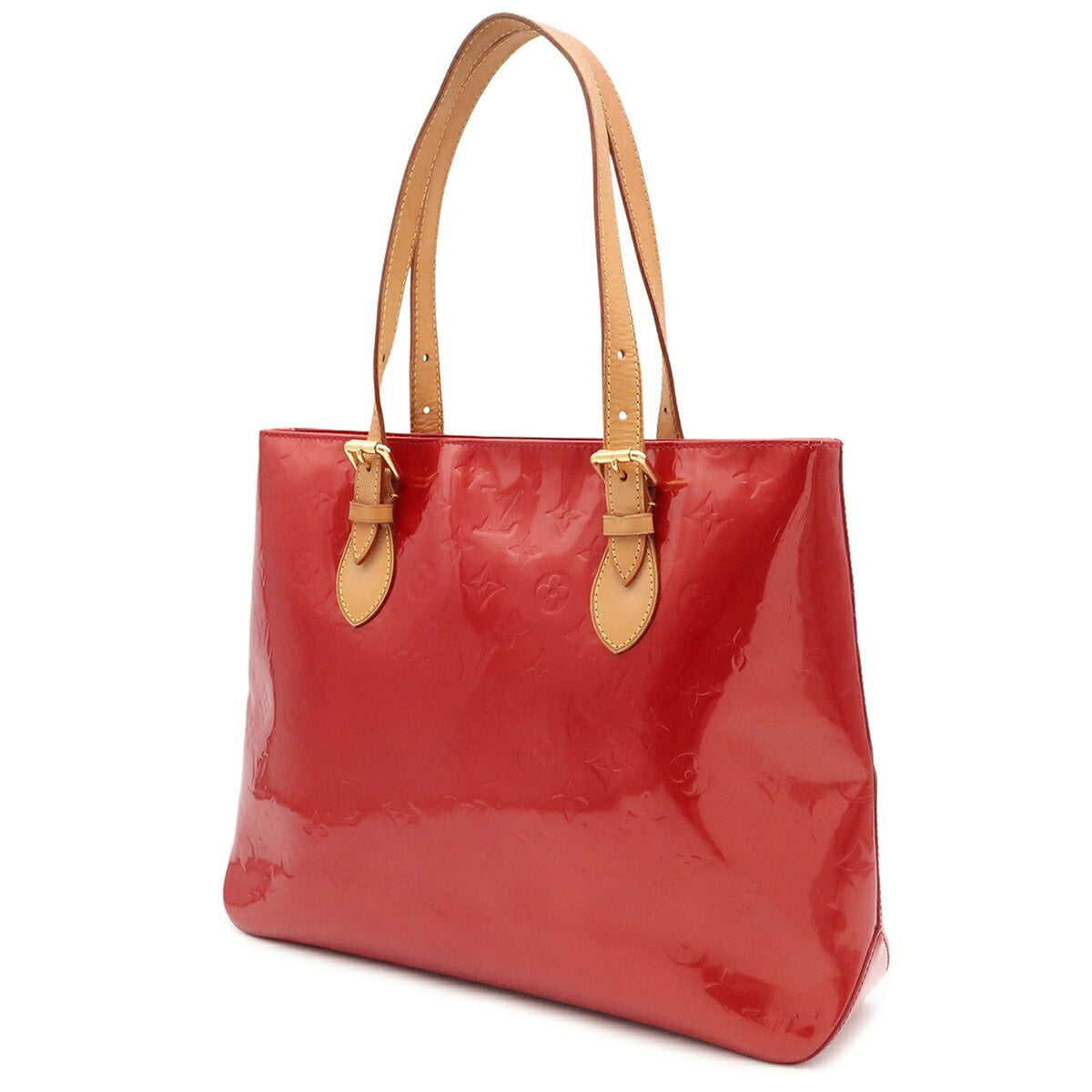 Louis Vuitton Noisette Red Color Leather Tote Bag (Pre-Owned)