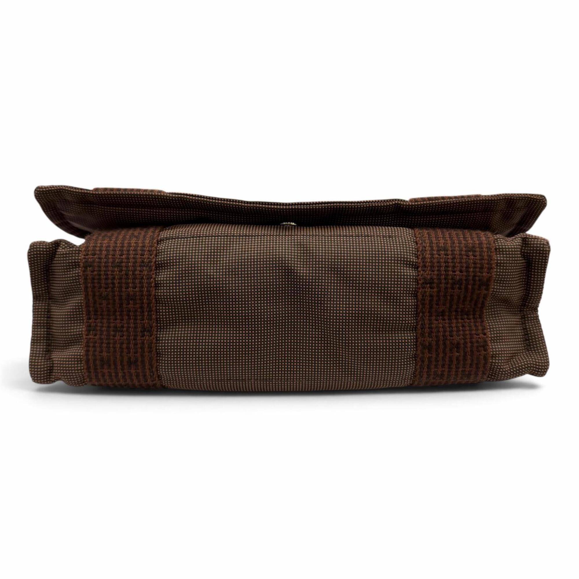 Hermes Brown Polyamide Polyester Shoulder Bag (Pre-Owned)