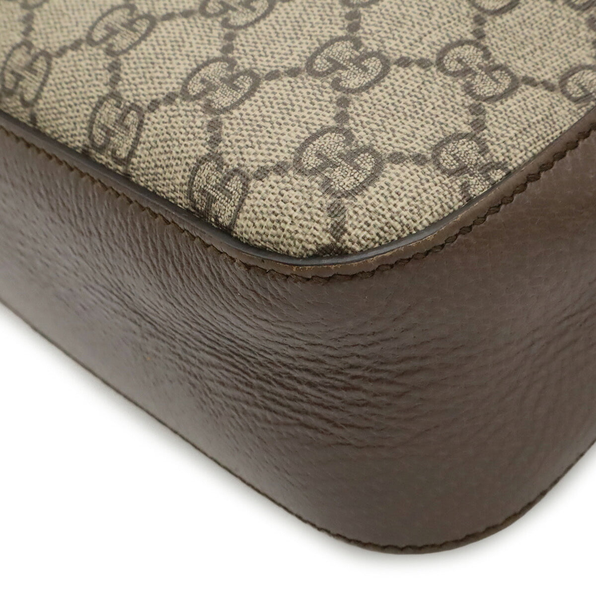 Gucci Beige Brown Green Red Color Yellow Gg Supreme Canvas Leather Pvc Clutch Bag Handbag Messenger Bag Shoulder Bag (Pre-Owned)