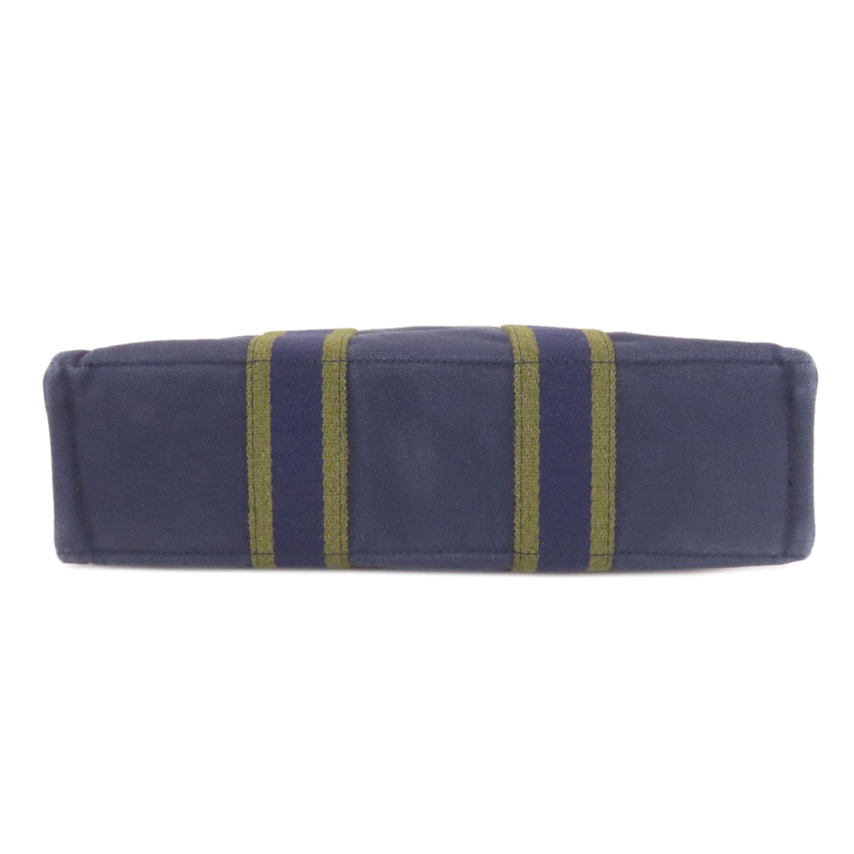 Hermes Navy Canvas Handbag (Pre-Owned)