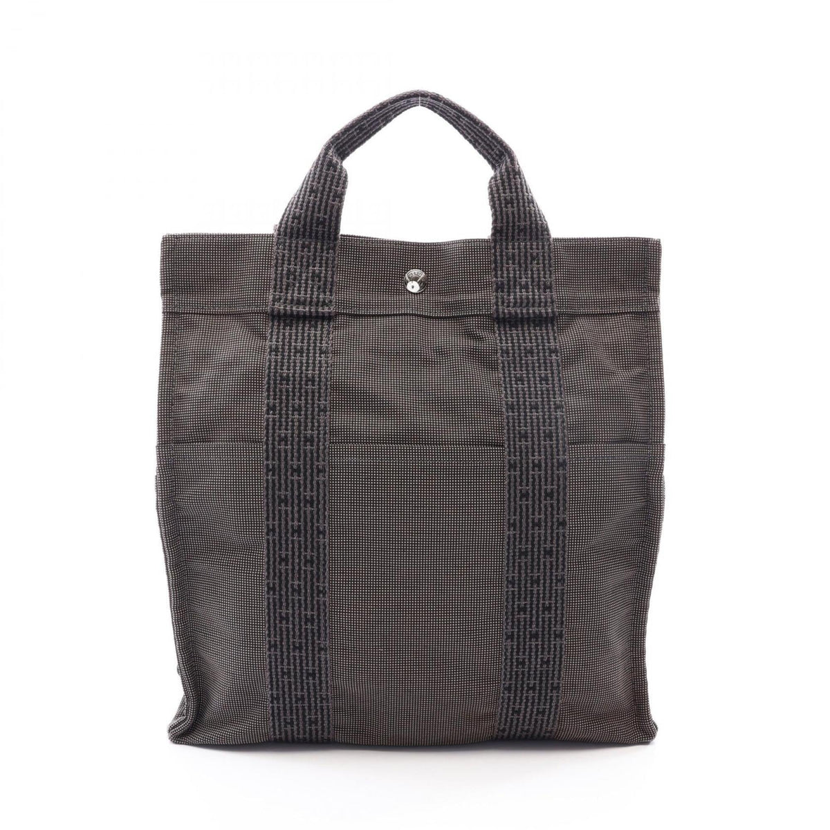 Hermes Gray Nylon Canvas Backpack Handbag (Pre-Owned)