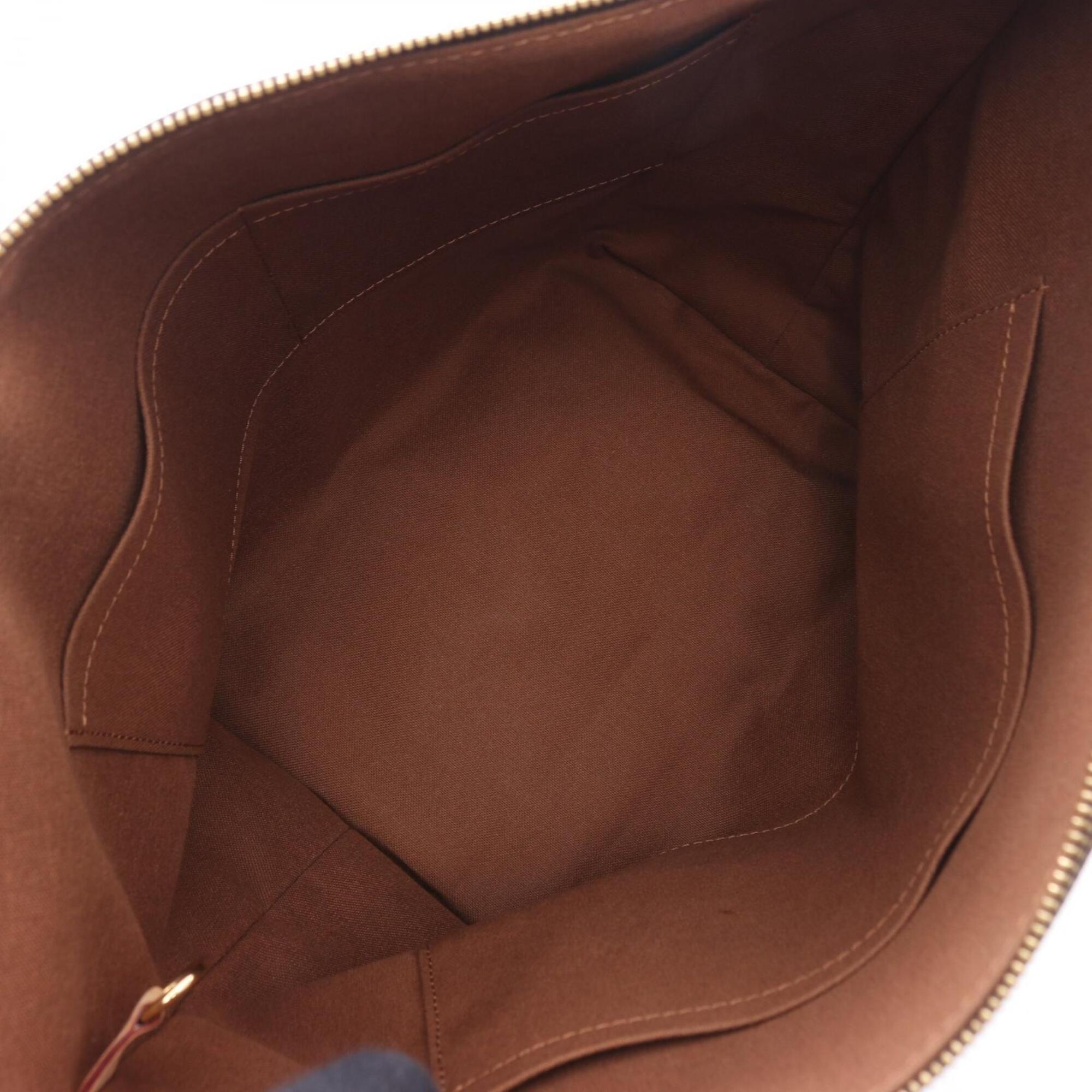 Louis Vuitton Brown Pvc Coated Canvas Leather Handbag Tote Bag (Pre-Owned)