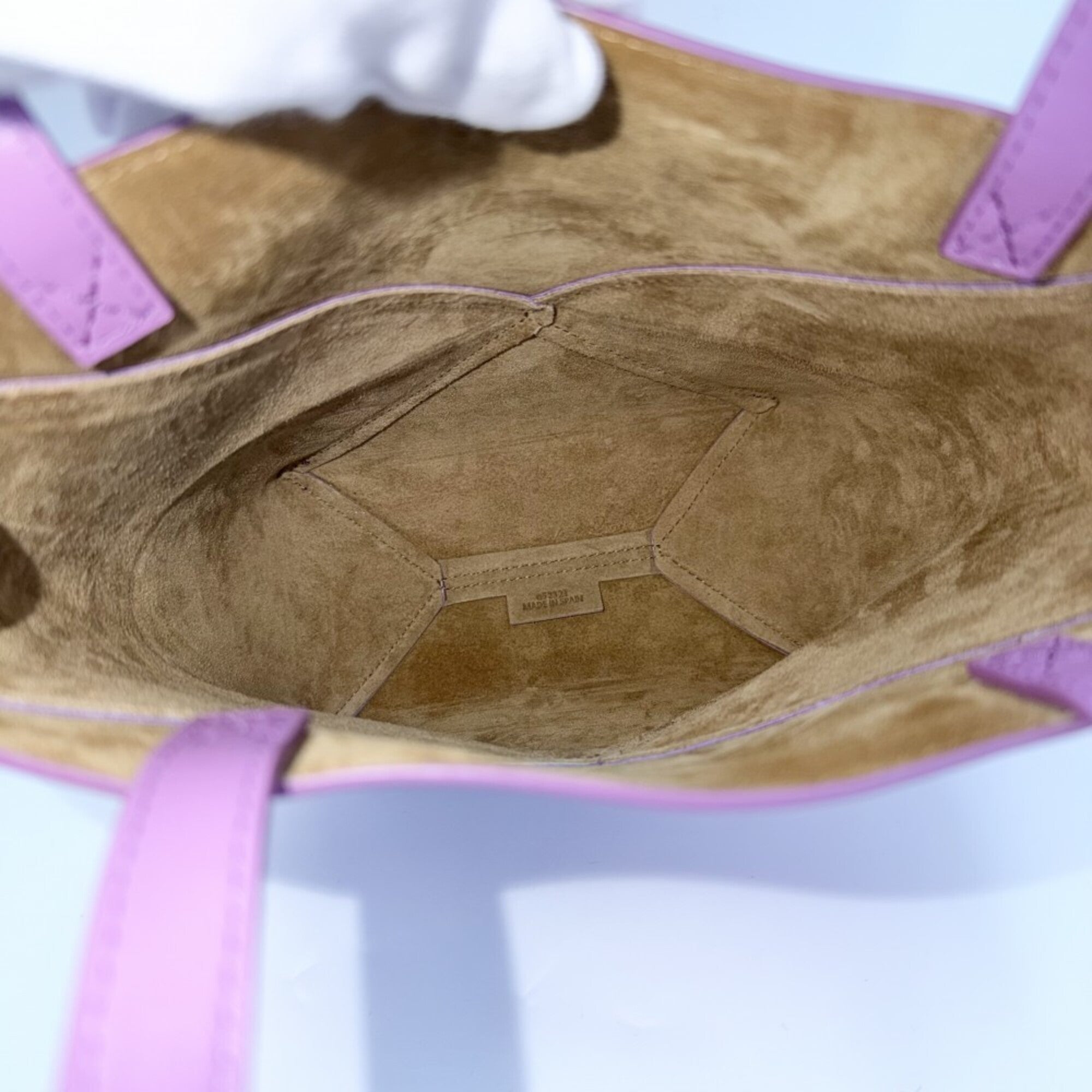 Loewe Purple Leather Handbag Shoulder Bag Tote Bag (Pre-Owned)
