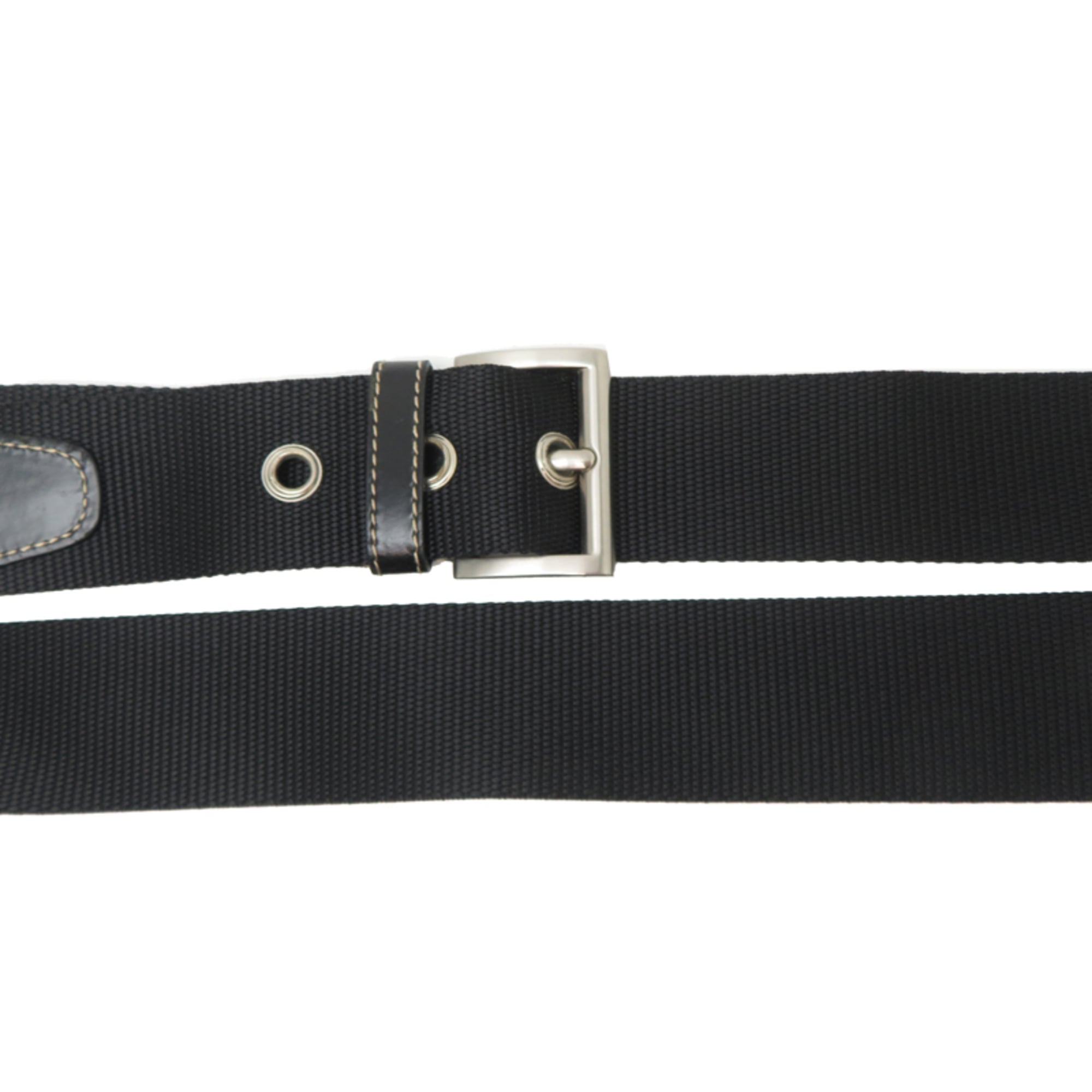 Prada Black Nylon Leather Shoulder Bag (Pre-Owned)