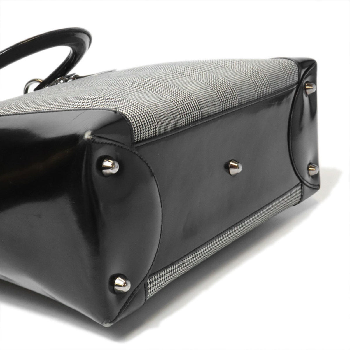 Christian Dior Black Canvas Leather Handbag (Pre-Owned)