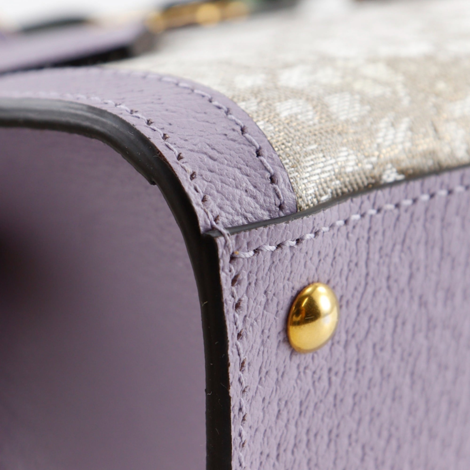 Gucci Purple Leather Handbag (Pre-Owned)