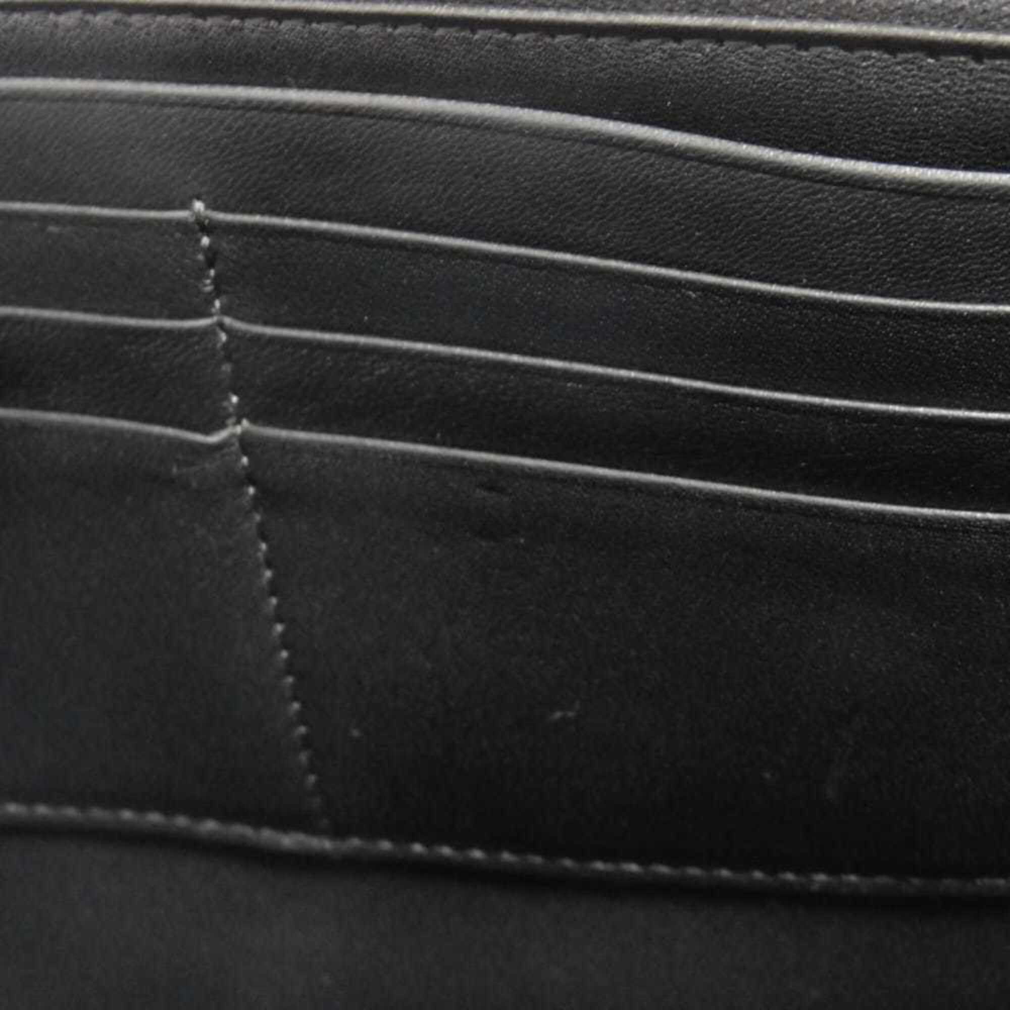 Celine Black White Leather Clutch Bag Shoulder Bag (Pre-Owned)