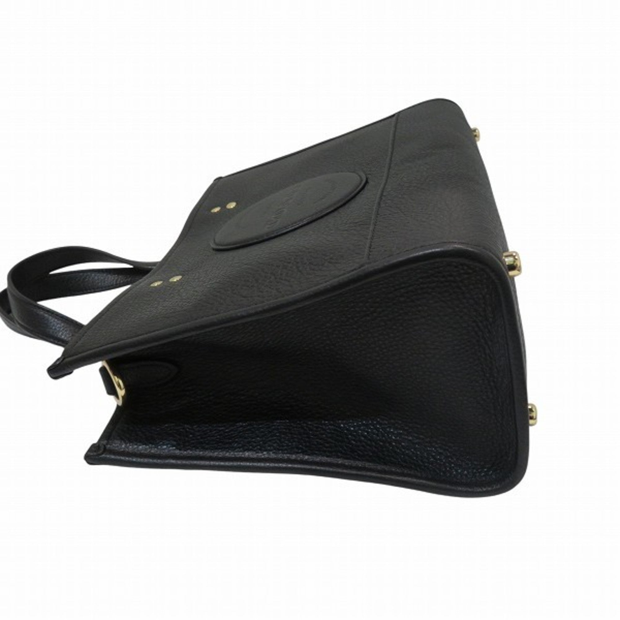 Coach Black Leather Handbag Shoulder Bag (Pre-Owned)