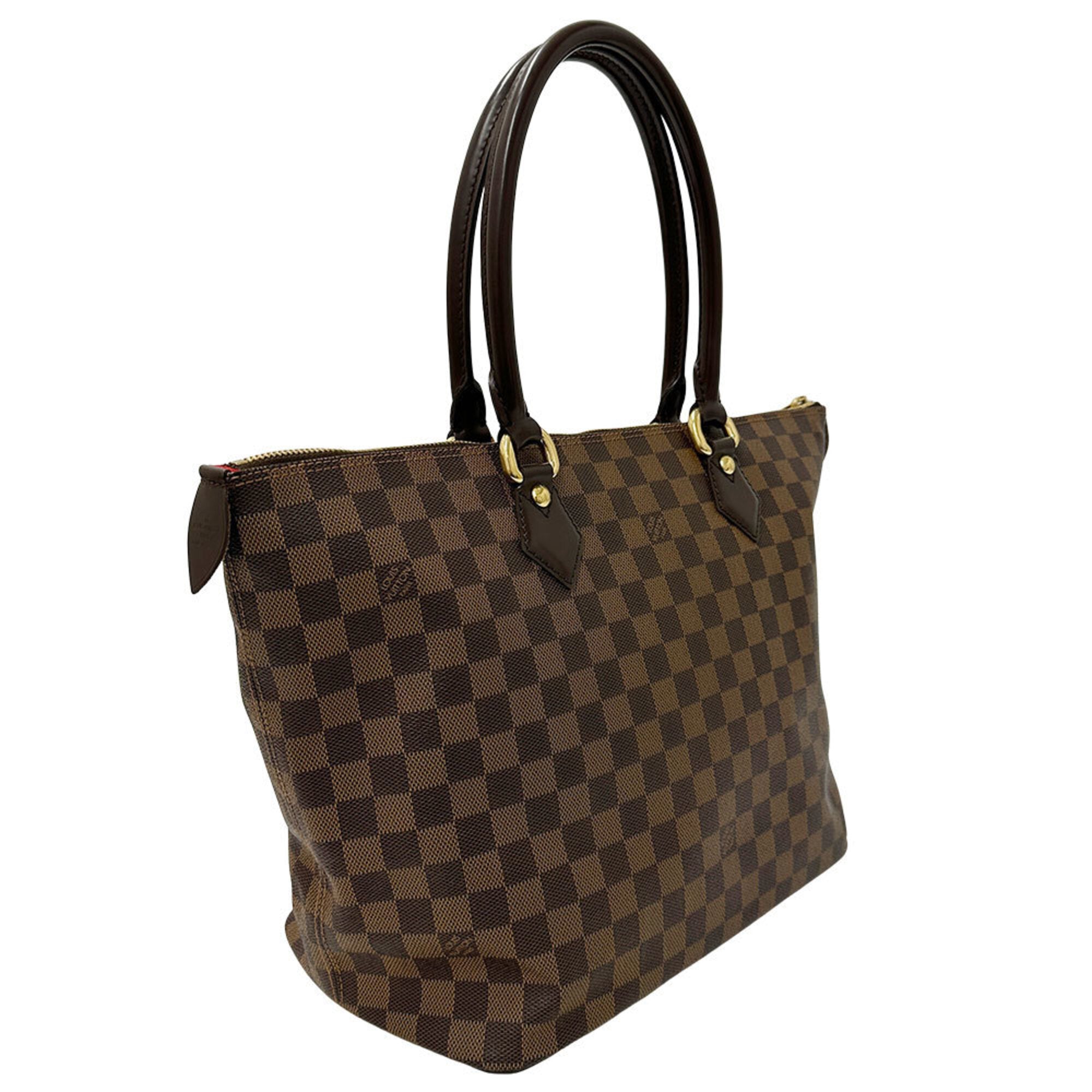 Louis Vuitton Brown Ebene Damier Canvas Handbag Tote Bag (Pre-Owned)