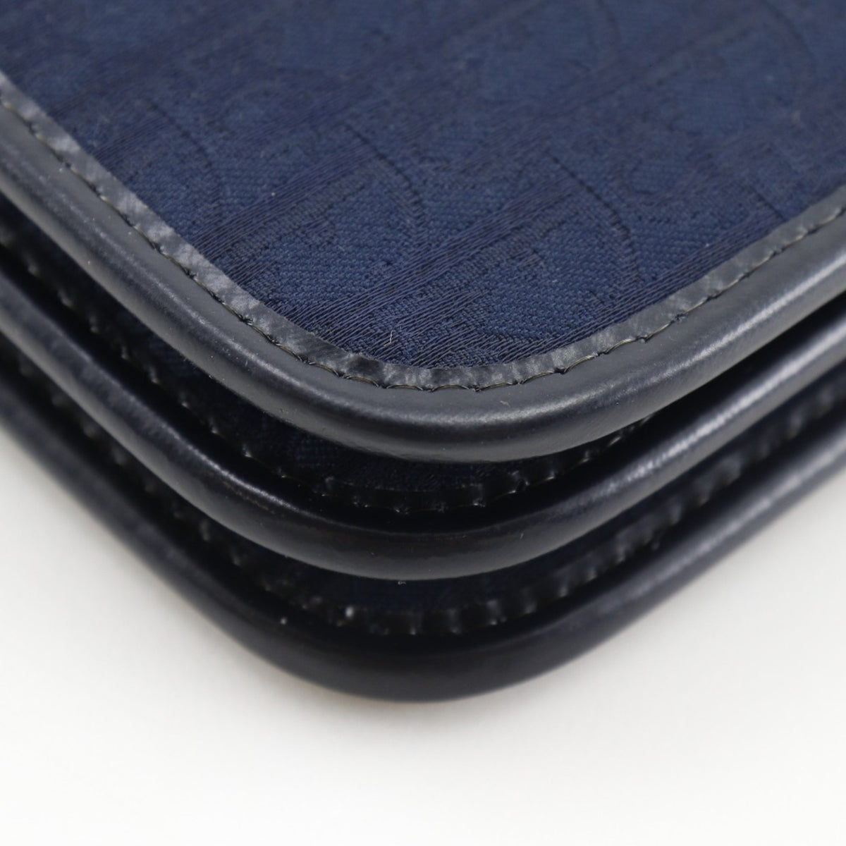Christian Dior Navy Canvas Shoulder Bag (Pre-Owned)