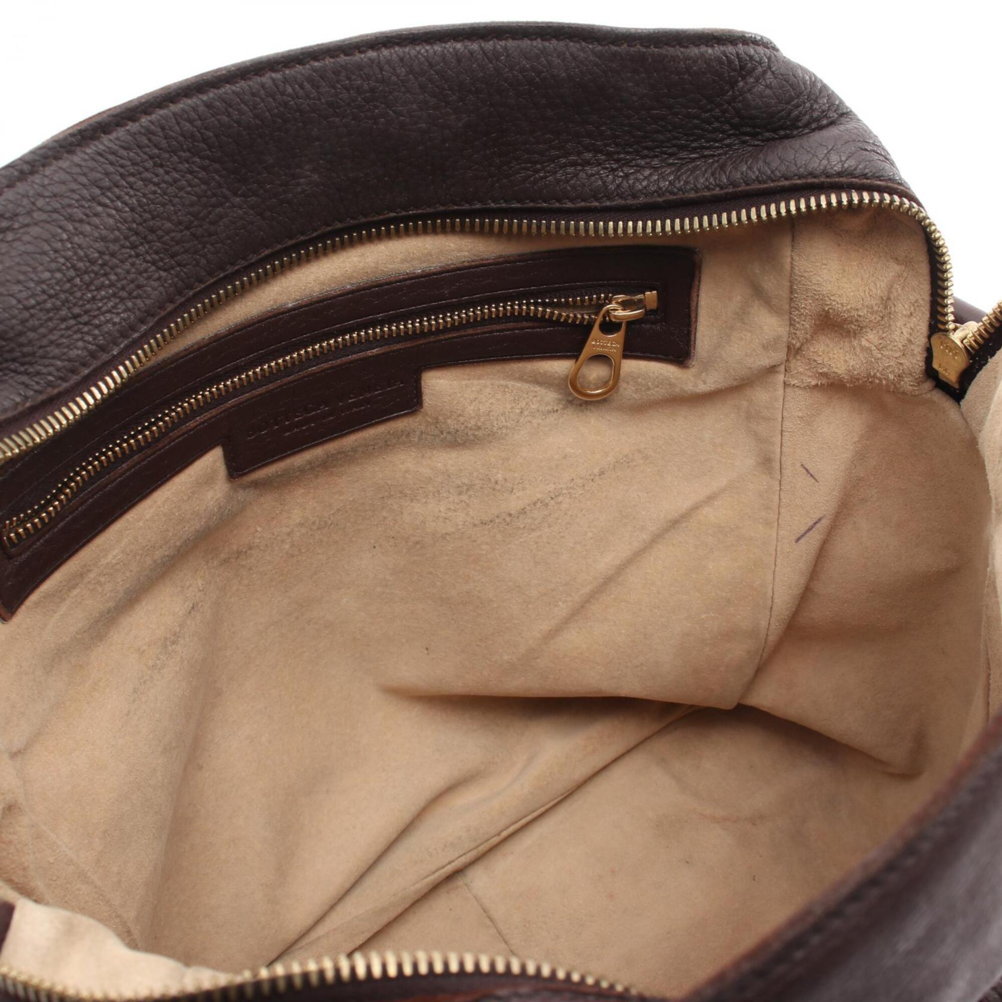 Bottega Veneta Brown Leather Shoulder Bag (Pre-Owned)