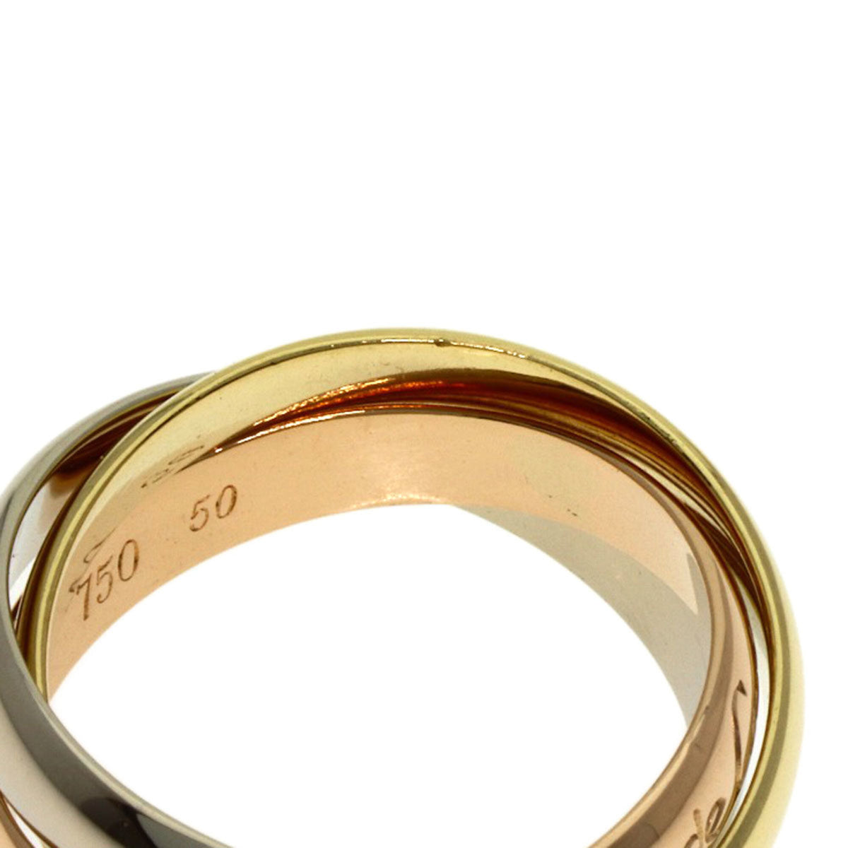 Cartier Trinity Yellow Gold (18K) Pink Gold (18K) White Gold (18K) Band Ring (Pre-Owned)