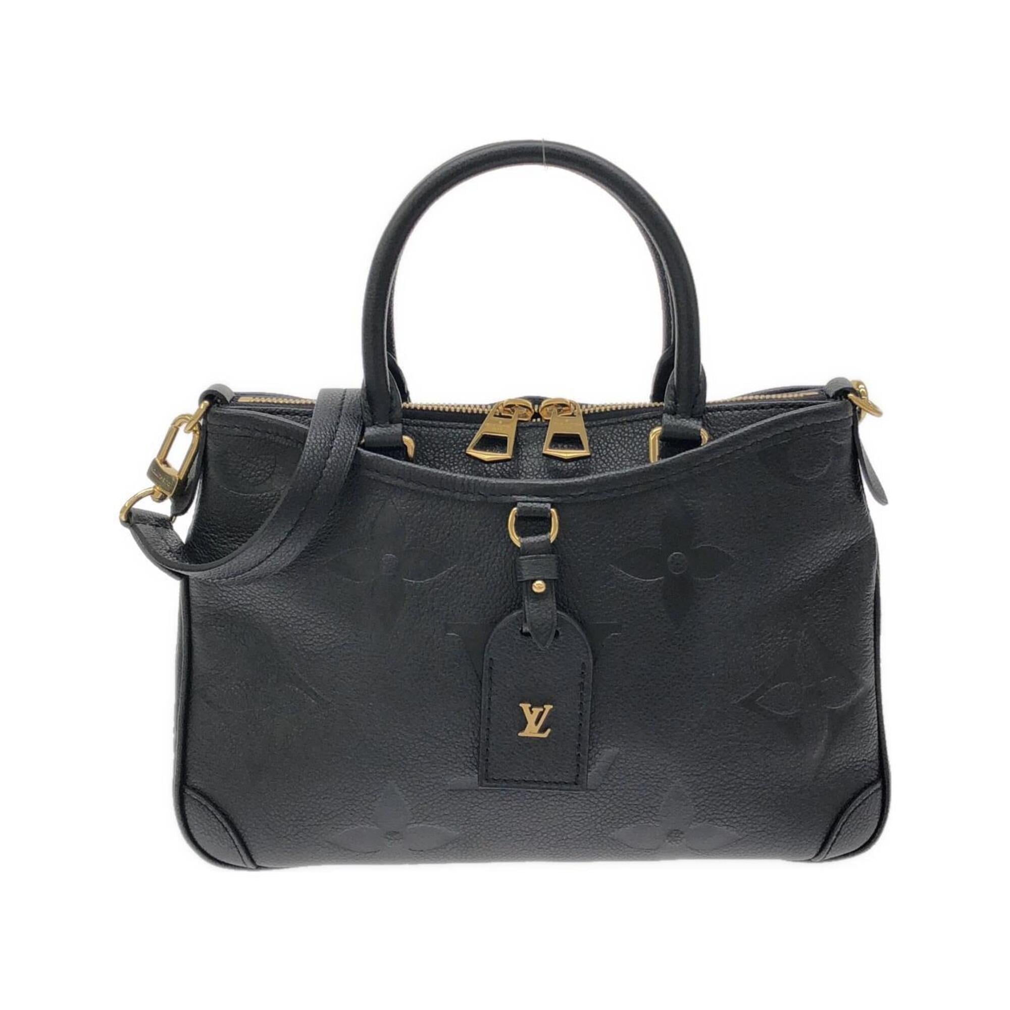 Louis Vuitton Black Leather Handbag (Pre-Owned)