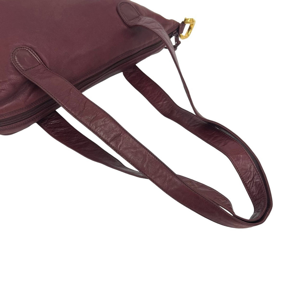 Loewe Red Color Wine Leather Shoulder Bag Tote Bag (Pre-Owned)