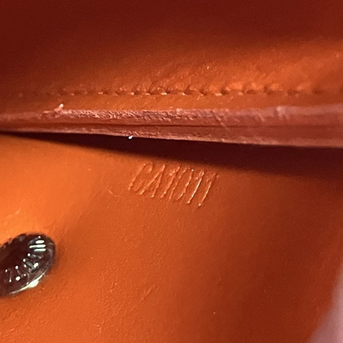 Louis Vuitton Orange Monogram Vernis Pouch (Pre-Owned)