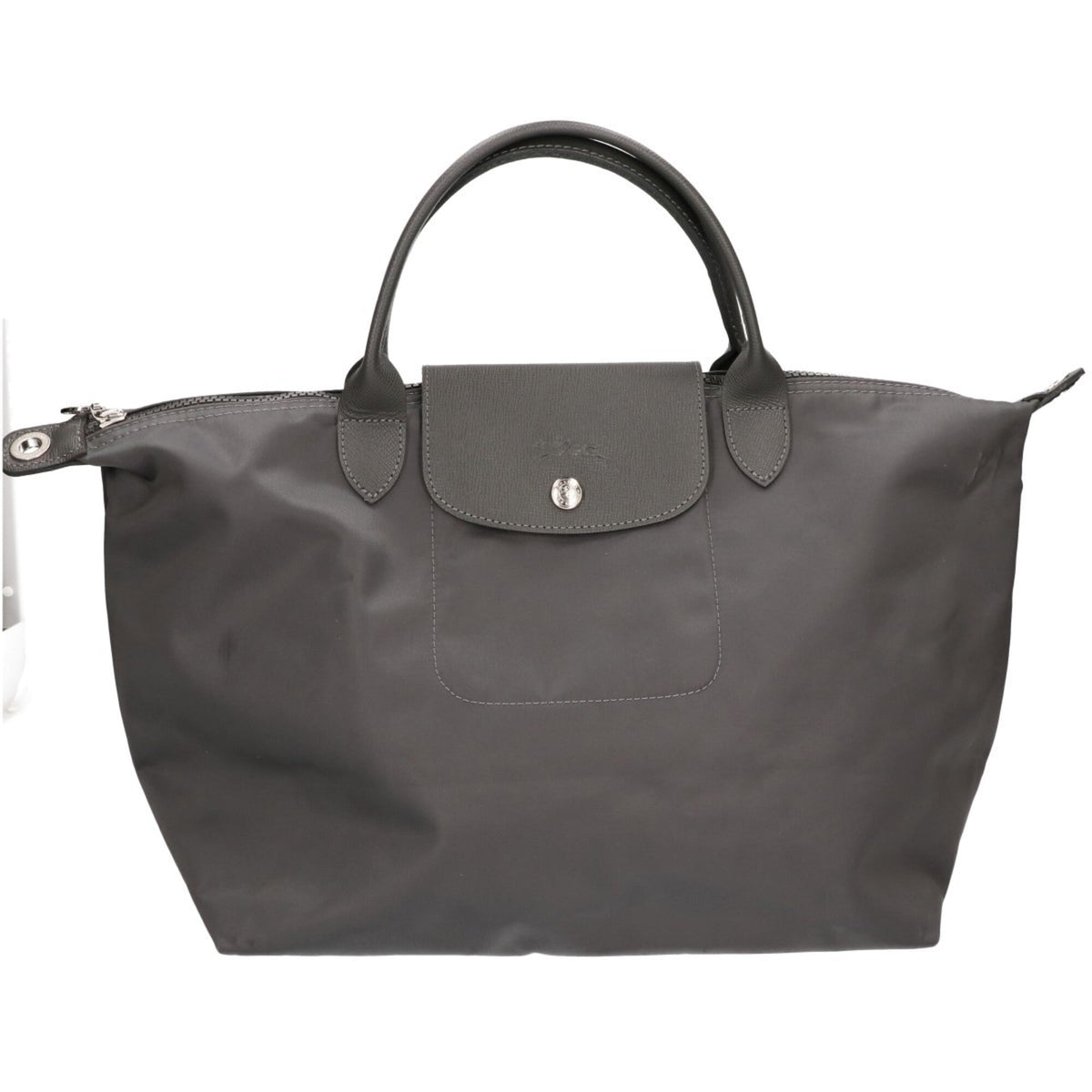 Longchamp Gray Nylon Tote Bag (Pre-Owned)