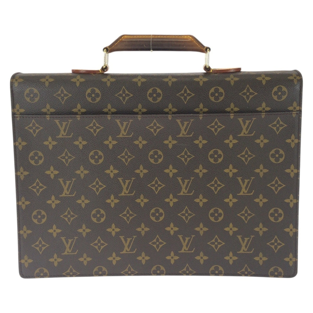 Louis Vuitton Brown Monogram Pvc Leather Briefcase (Pre-Owned)