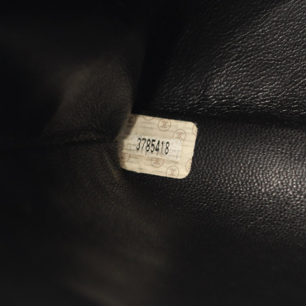 Chanel Matelasse Black Leather Backpack Handbag (Pre-Owned)