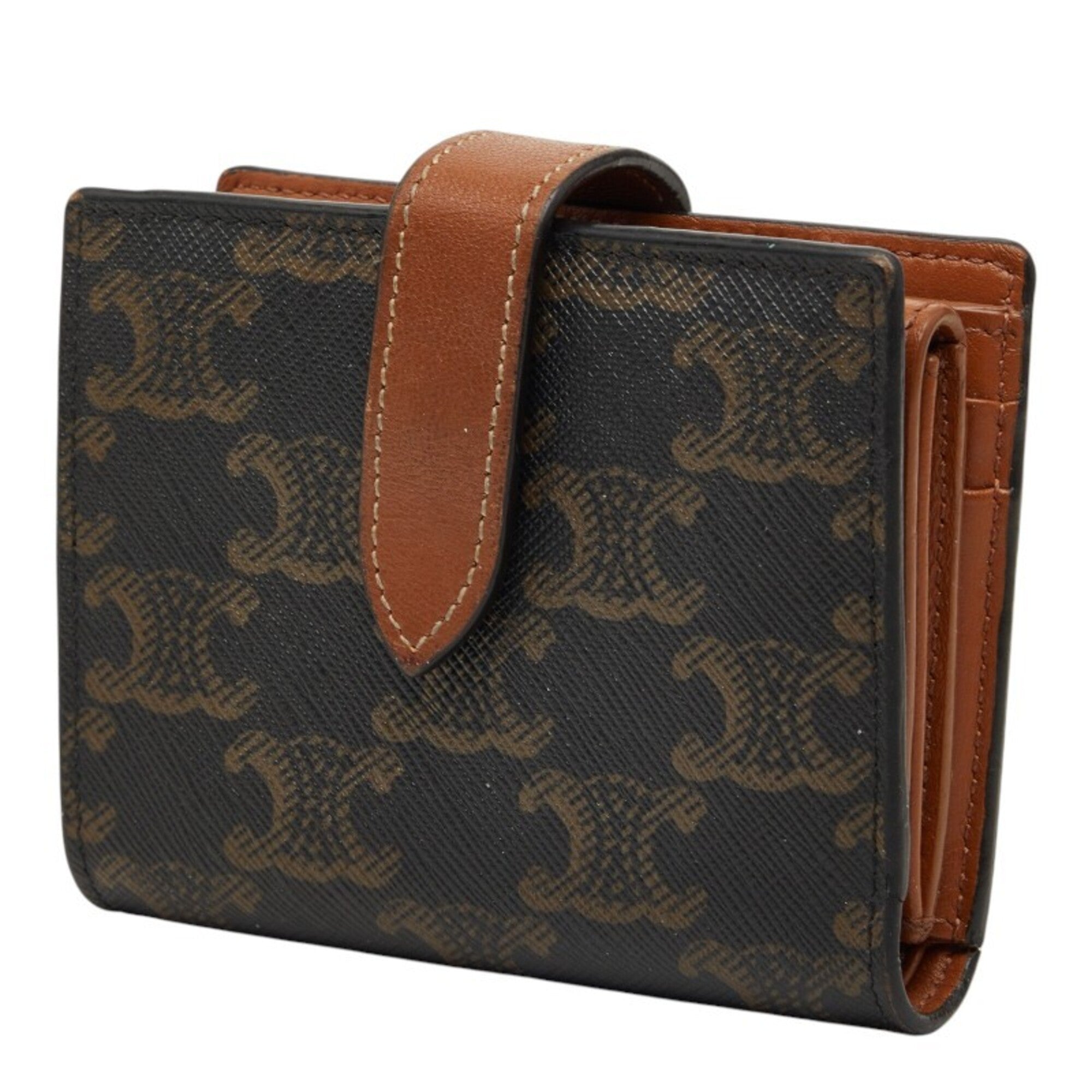 Celine Brown Pvc Wallet (Bi-Fold) (Pre-Owned)