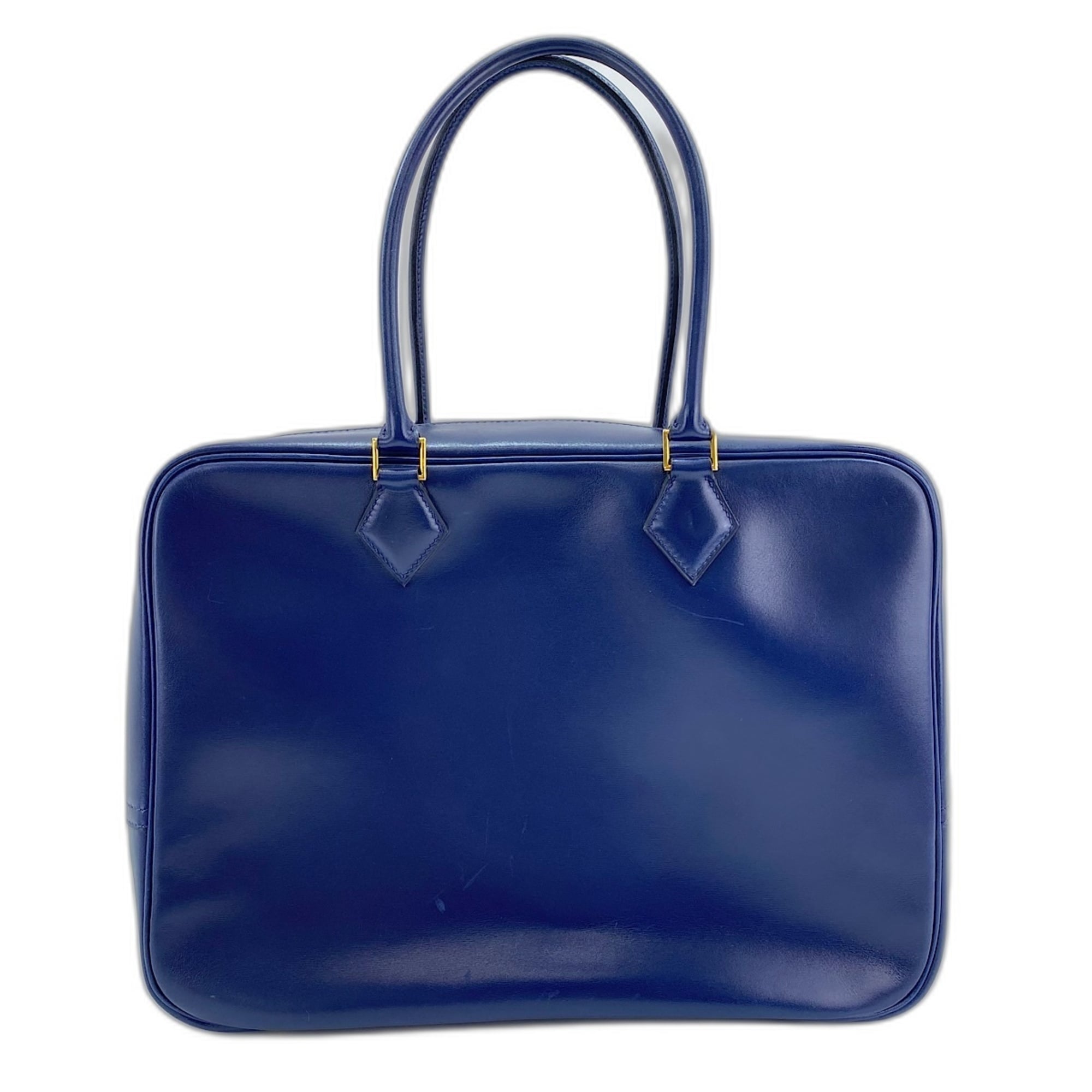 Hermes Plume Navy Handbag (Pre-Owned)