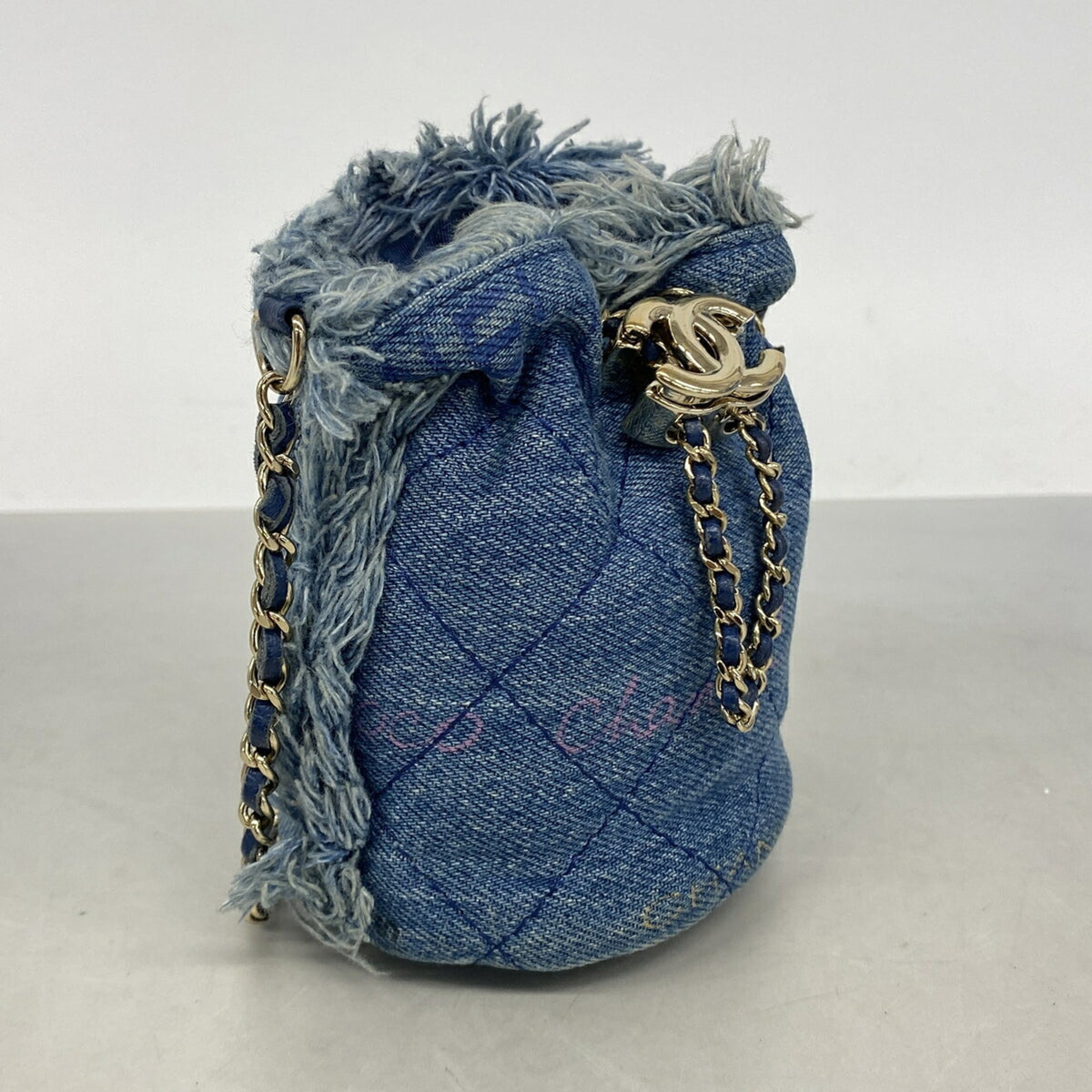 Chanel Blue Denim Shoulder Bag (Pre-Owned)