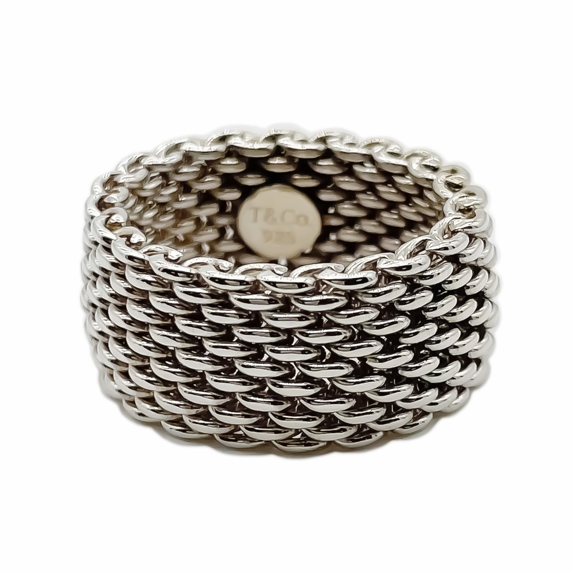 Tiffany Silver Silver 925 Band Ring (Pre-Owned)