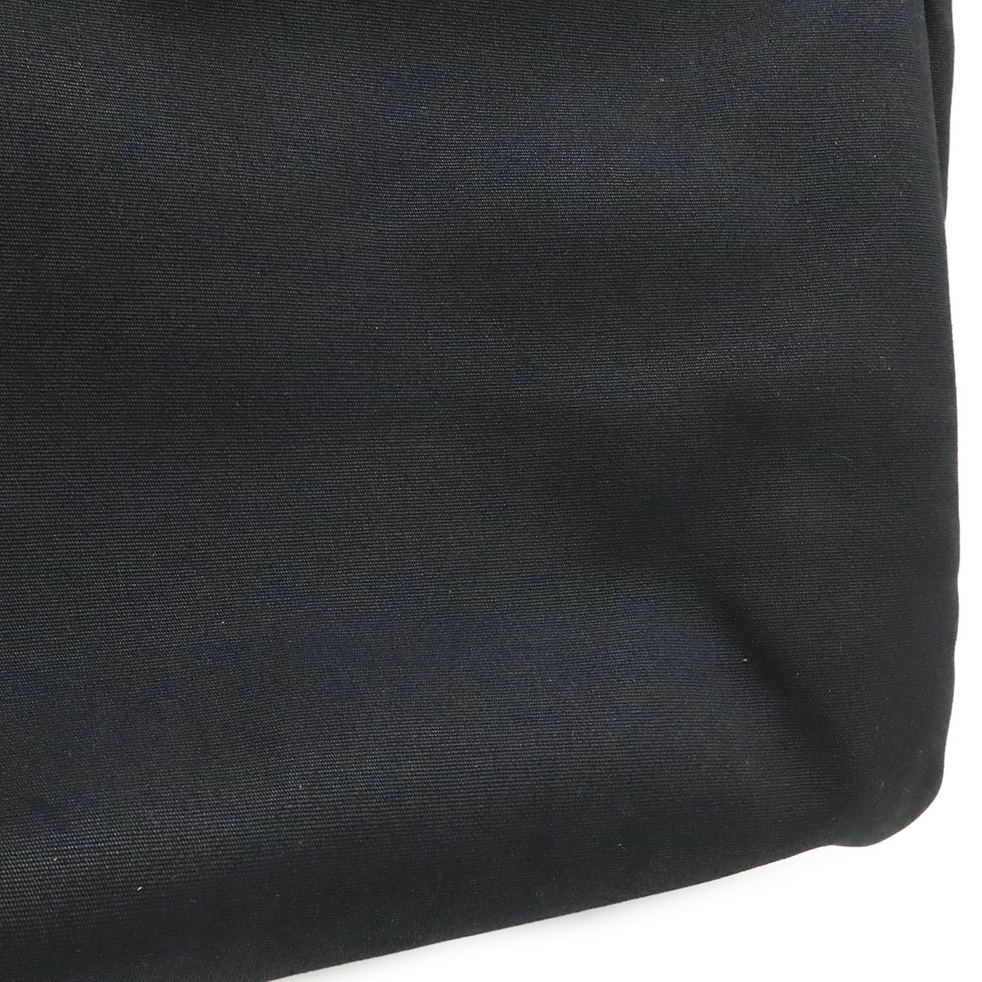 Hermes Black Toile Officier Handbag Shoulder Bag (Pre-Owned)