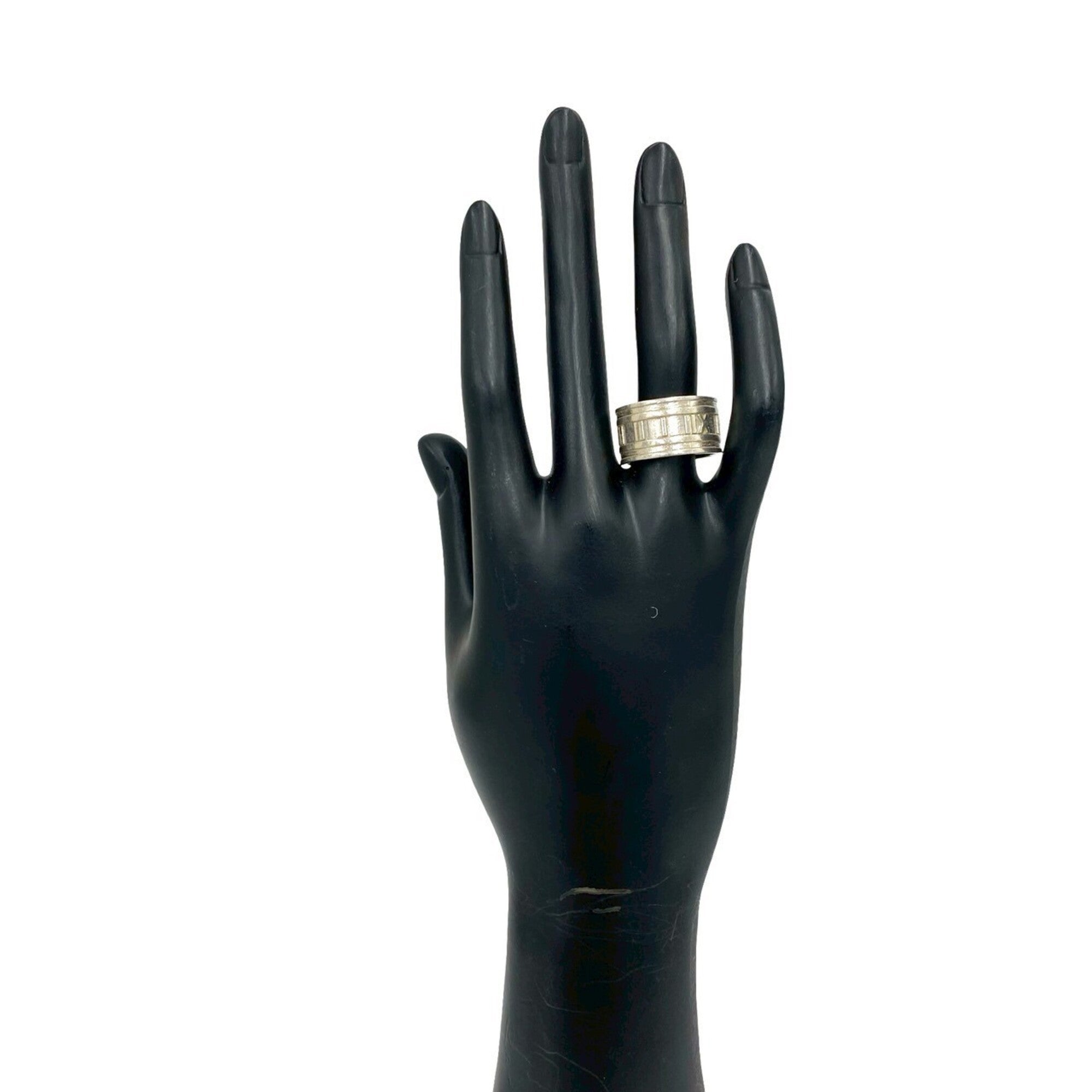 Tiffany Silver Silver 925 Band Ring (Pre-Owned)