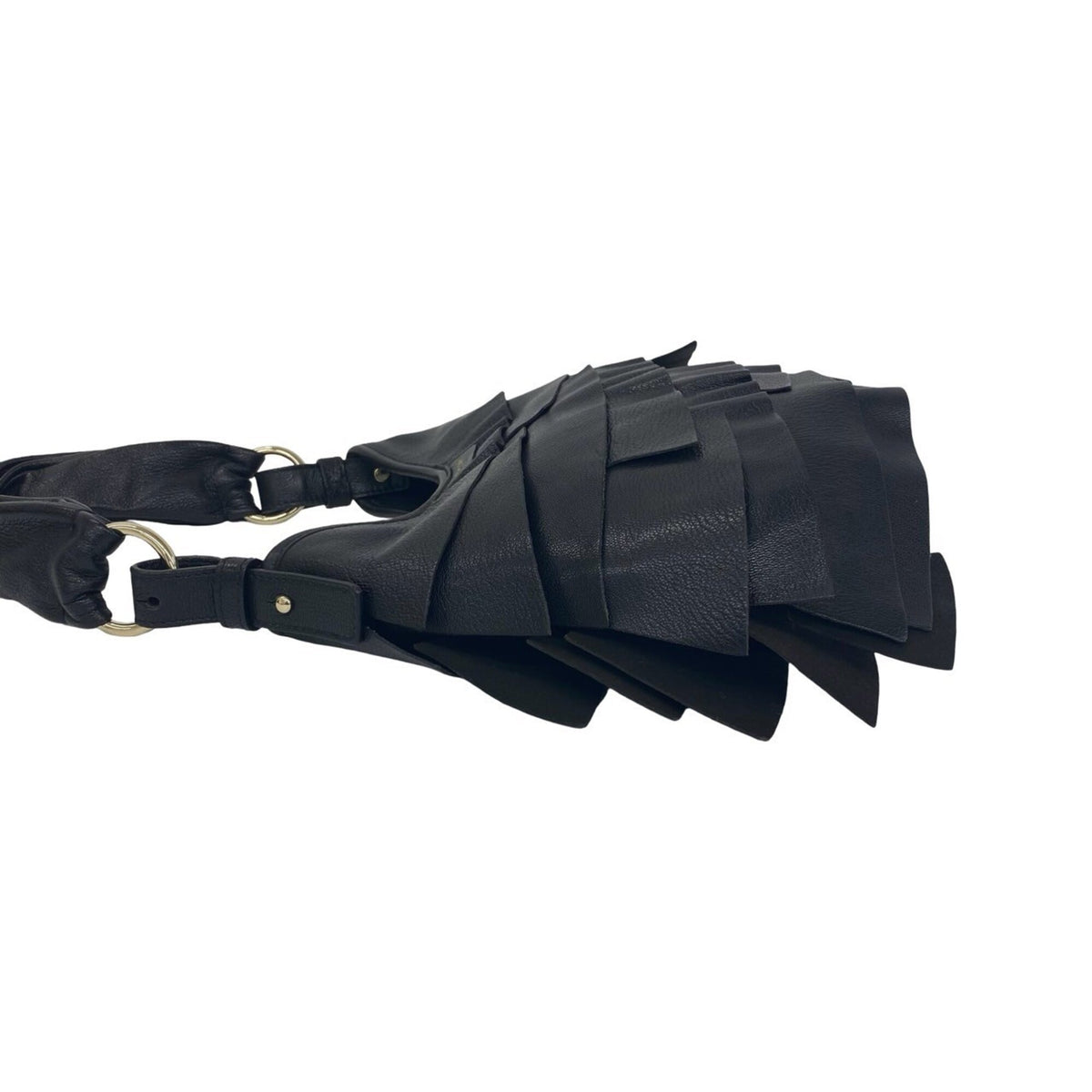 Yves Saint Laurent Black Leather Shoulder Bag (Pre-Owned)
